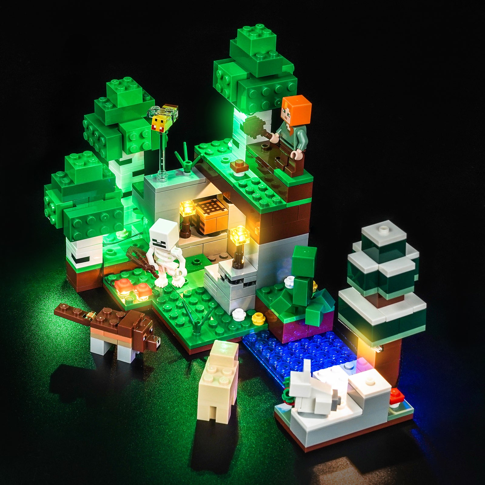BrickBling Light Kit for LEGO Minecraft First Night Adventure 21593