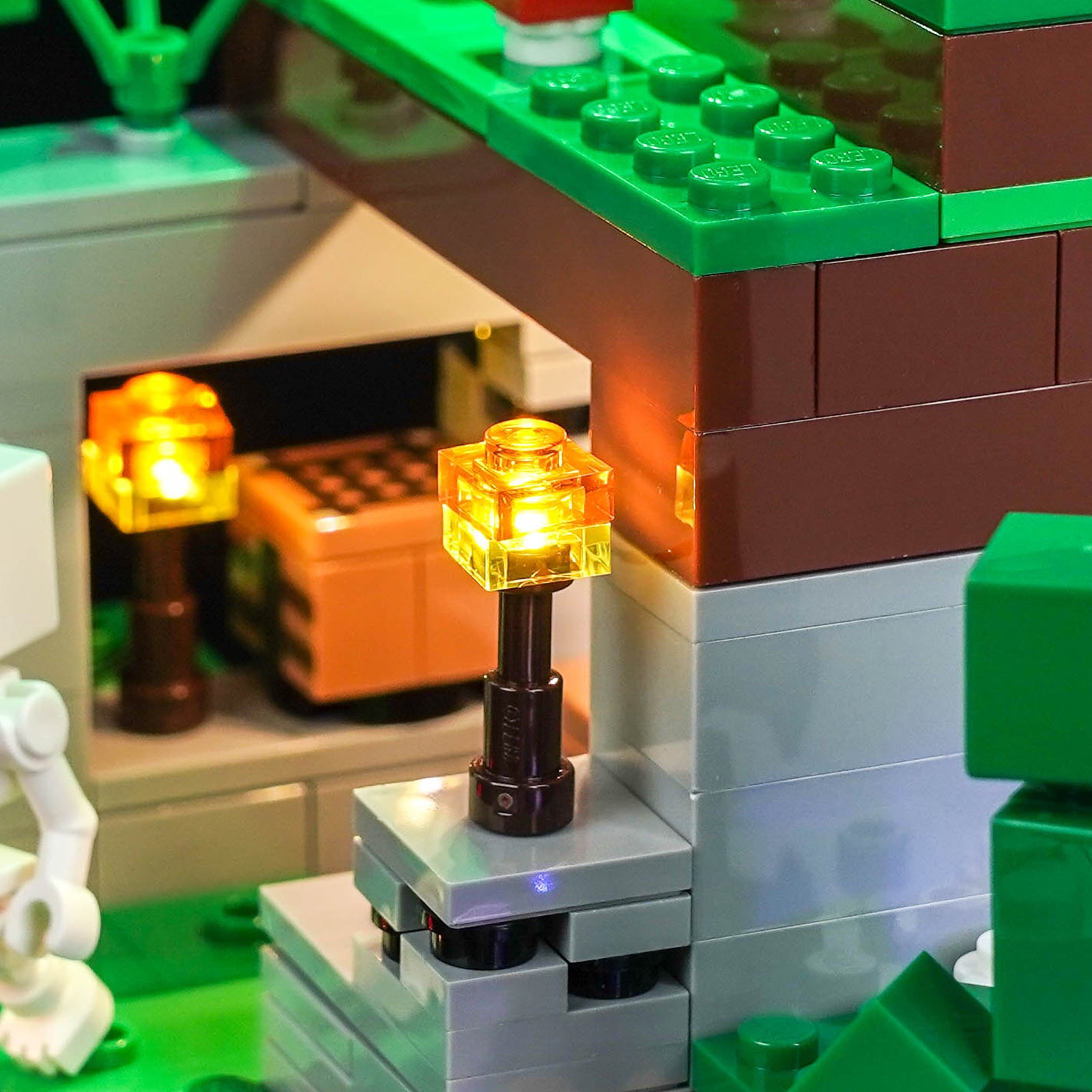 BrickBling Light Kit for LEGO Minecraft First Night Adventure 21593