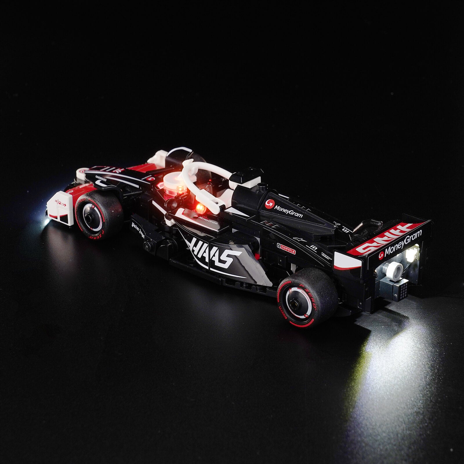 BrickBling Light Kit for LEGO Speed Champions MoneyGram Haas F1® Team VF-24 Race Car 77250