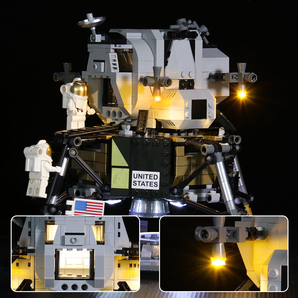 BrickBling Light Kit for LEGO Creator Expert NASA Apollo 11 Lunar Lander 10266