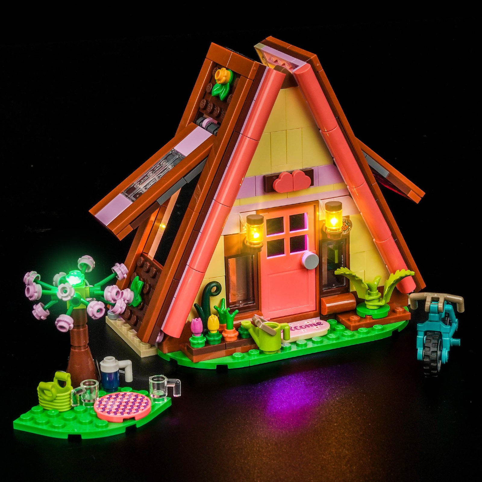 BrickBling Light Kit for LEGO Friends Nature Glamping Cabin 42682
