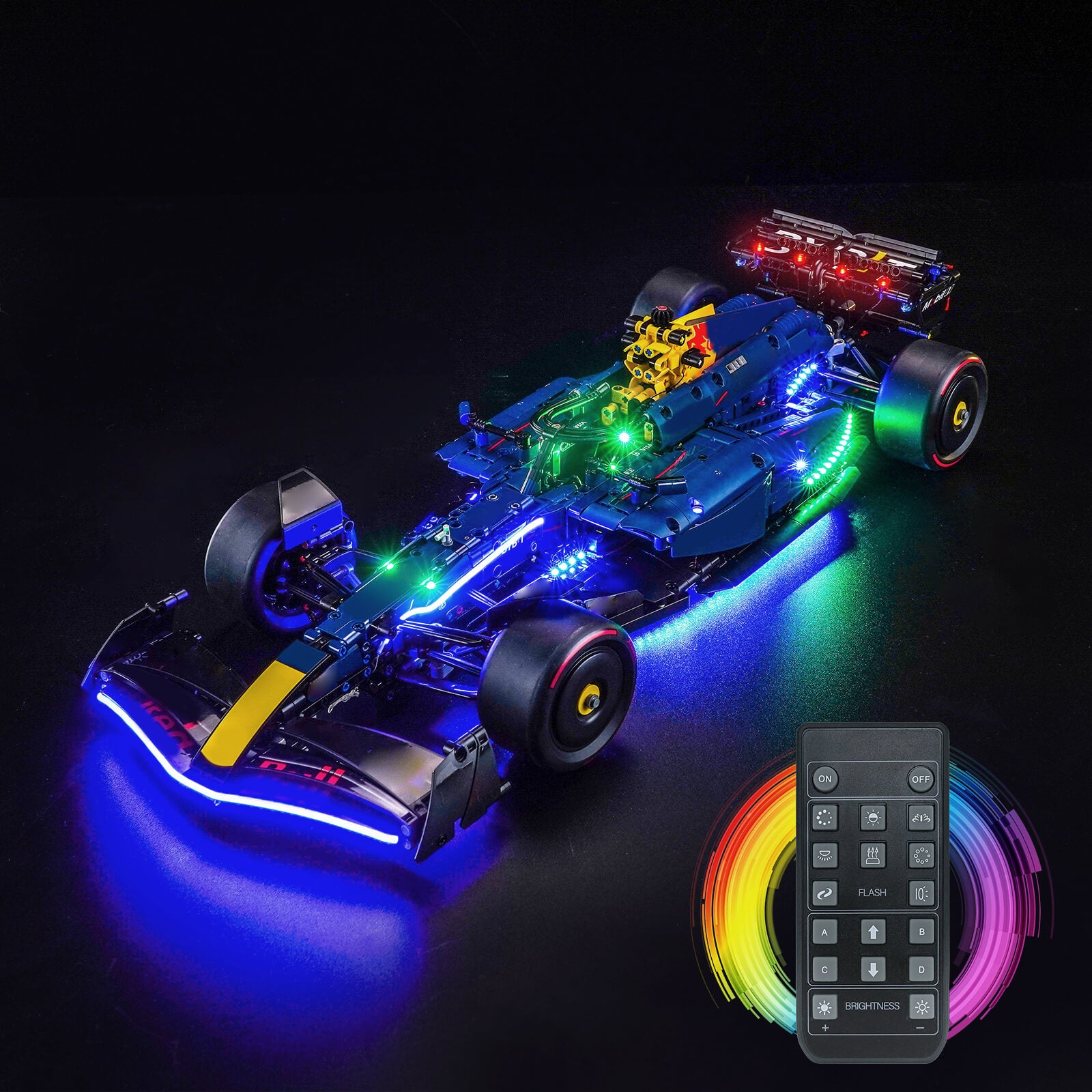 BrickBling Light Kit for LEGO Technic Oracle Red Bull Racing RB20 F1 Car 42206 Remote Control Version