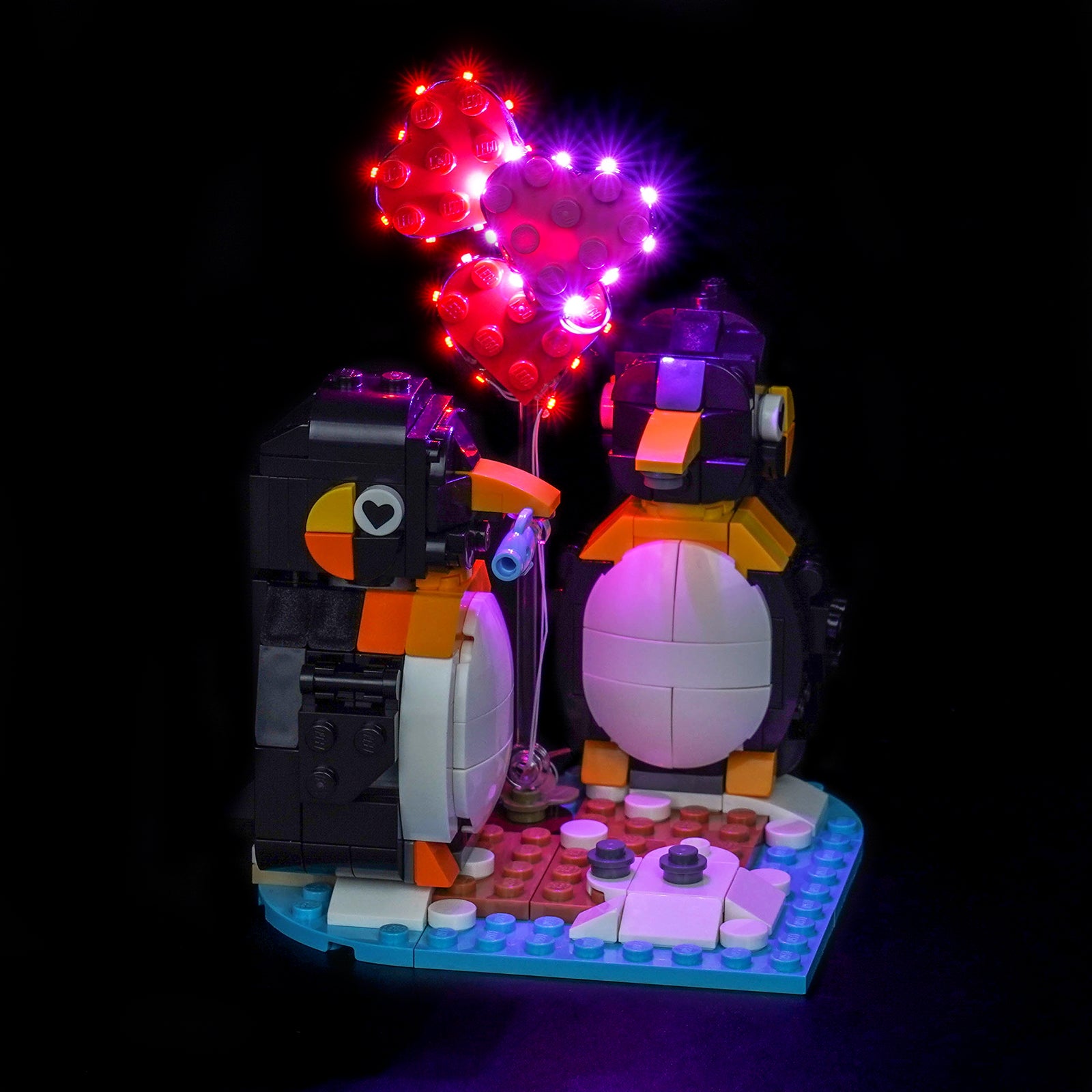 BrickBling Light Kit for LEGO Penguins in Love 40886