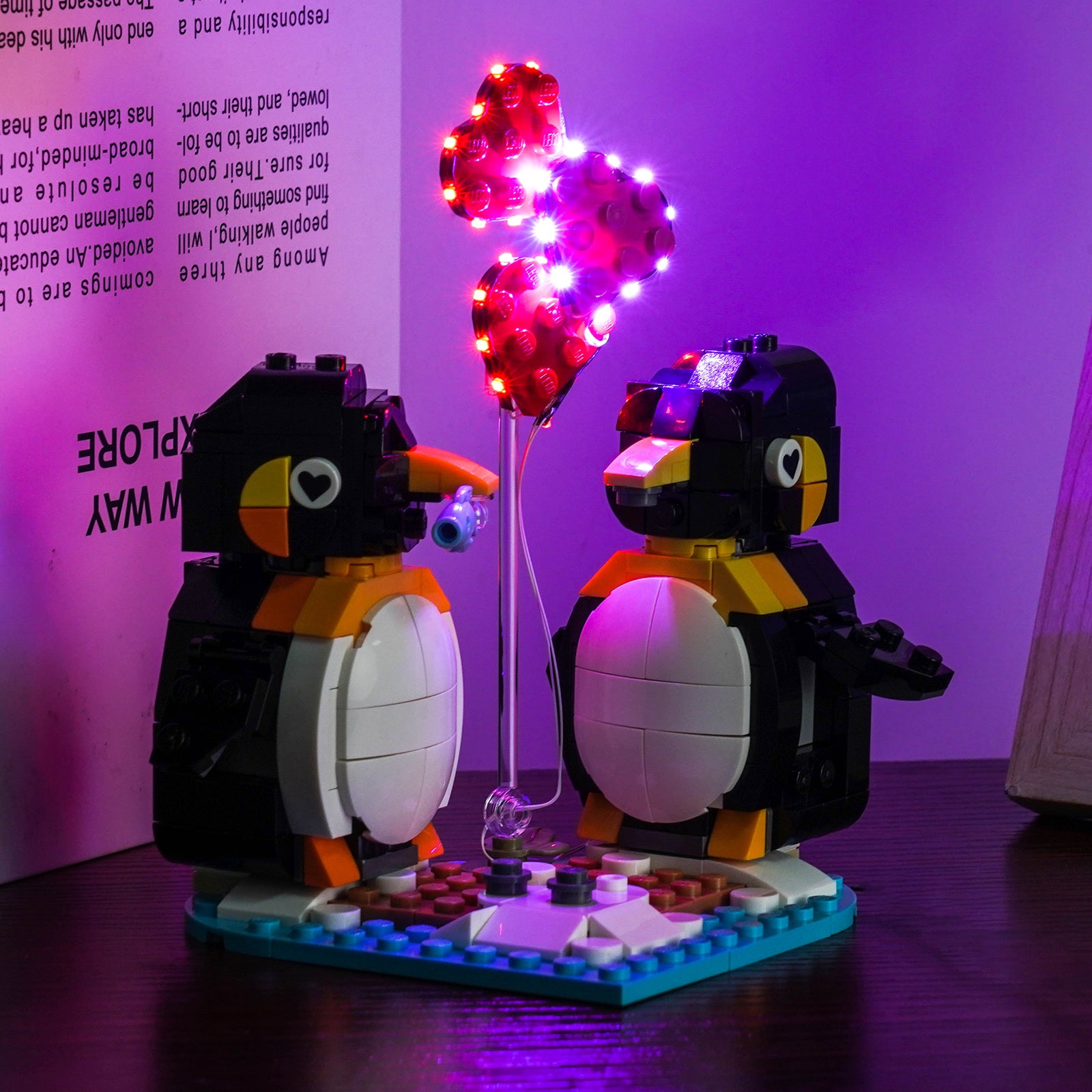 BrickBling Light Kit for LEGO Penguins in Love 40886