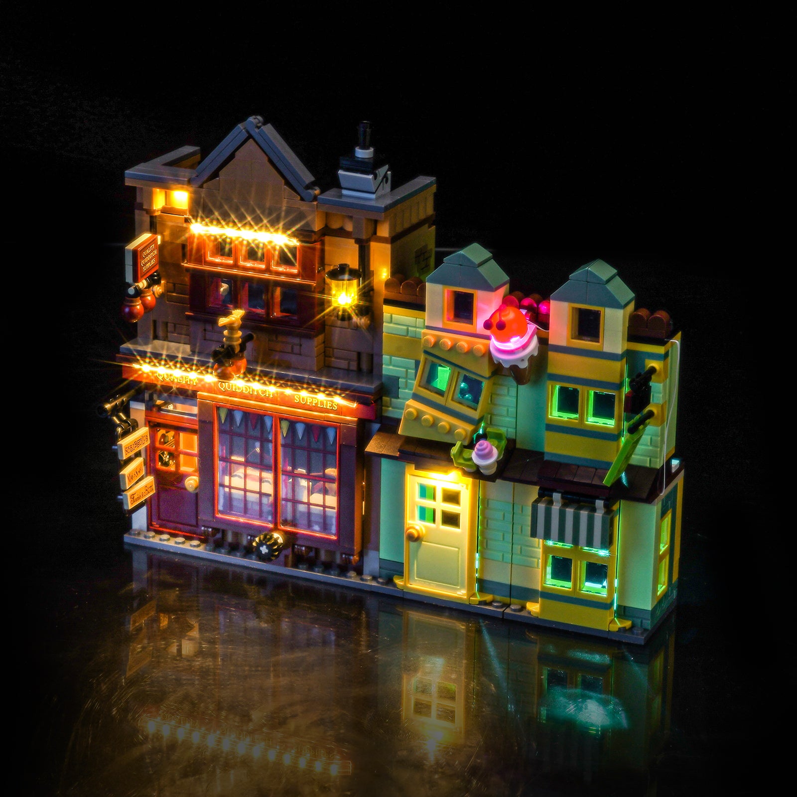 BrickBling Light Kit for LEGO Harry Potter Quality Quidditch™ Supplies & Ice Cream Parlour 76452