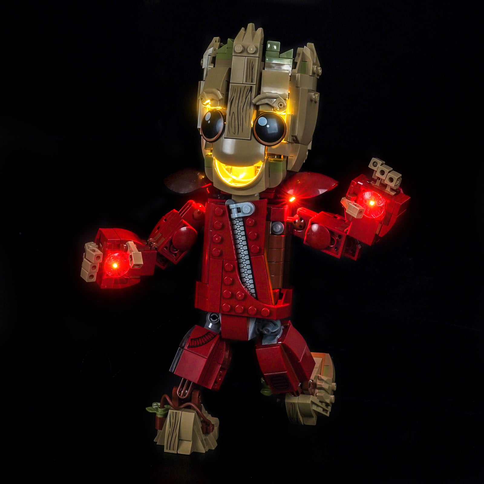 BrickBling Light Kit for LEGO Marvel Ravager Jumpsuit Groot 76341