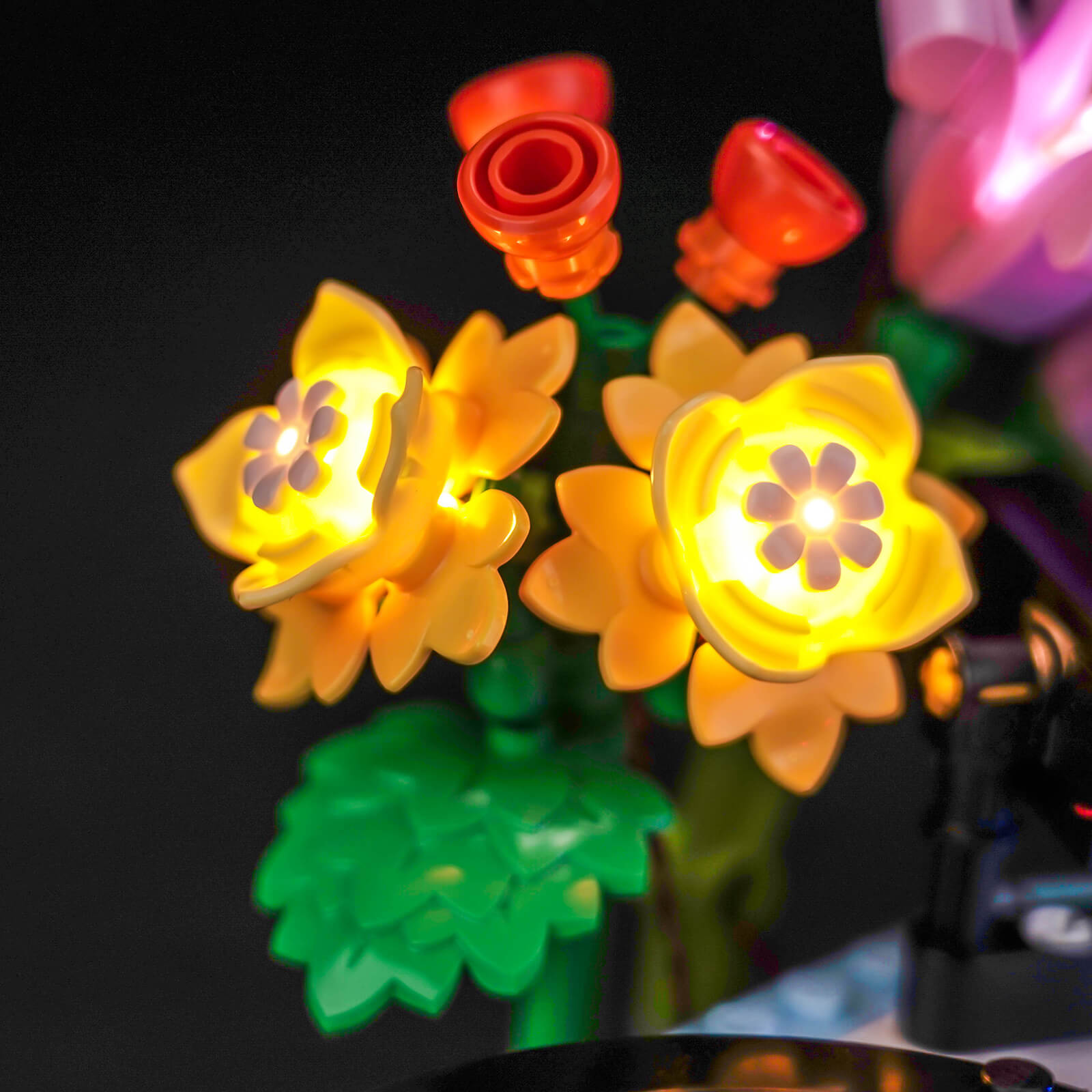 BrickBling Light Kit for LEGO Creator 3-in-1 Record Player with Flowers 31172