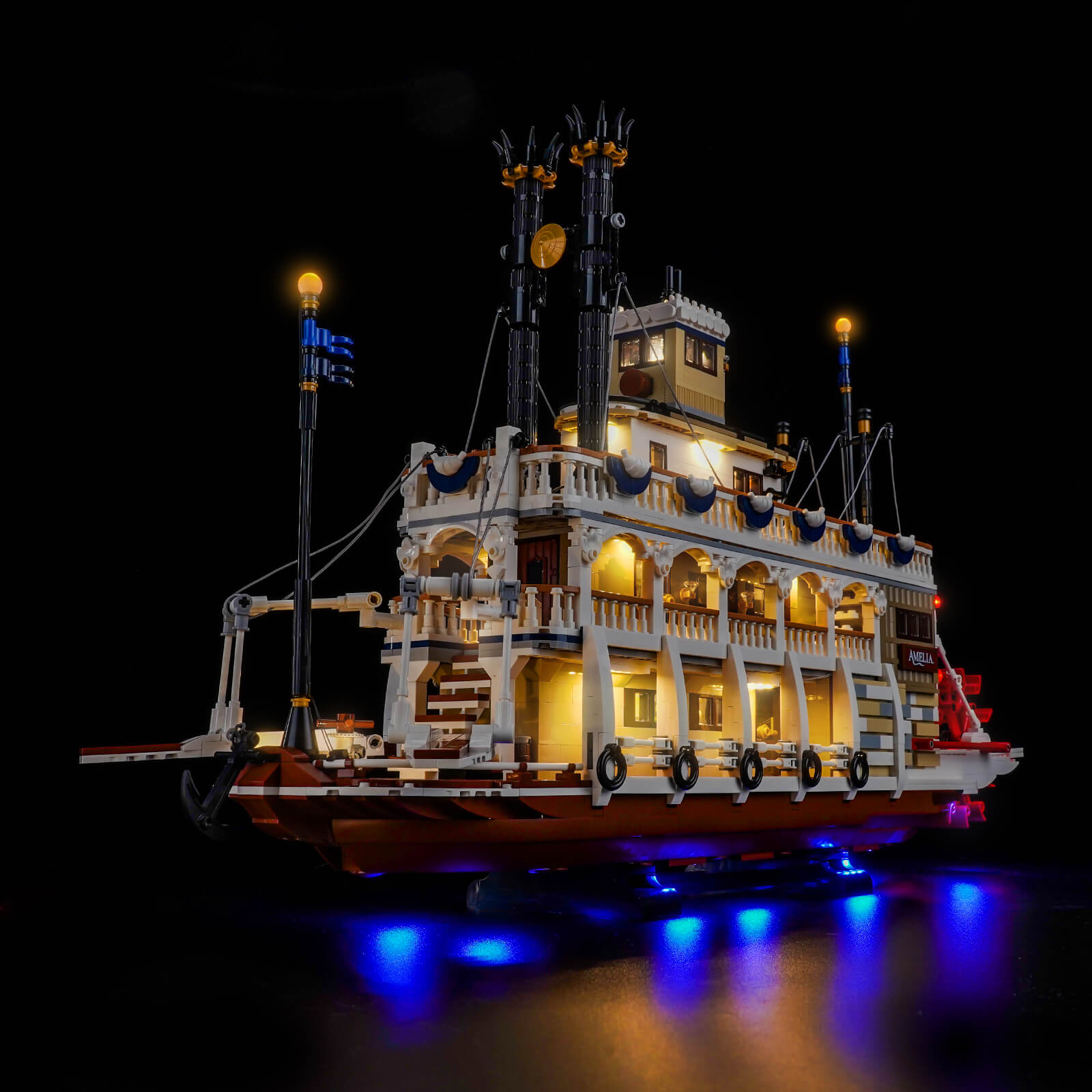 BrickBling Light Kit for LEGO  Ideas River Steamboat 21356 Classic Version 2