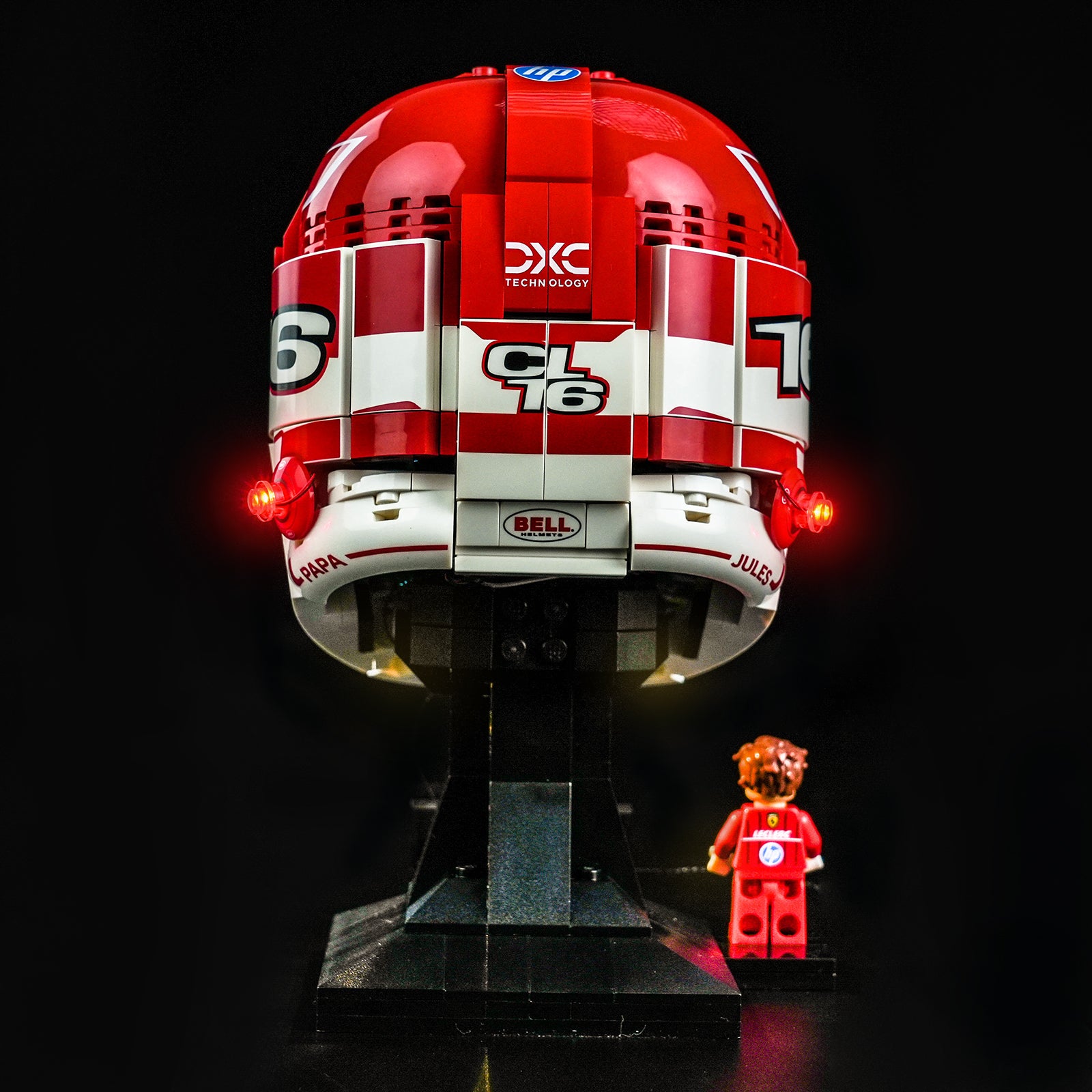 BrickBling Light Kit for LEGO Editions Scuderia Ferrari HP Charles Leclerc Helmet 43014