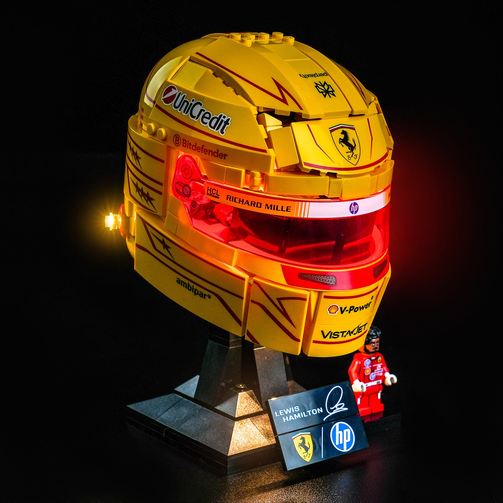 BrickBling Light Kit for LEGO Editions Scuderia Ferrari HP Lewis Hamilton Helmet 43022