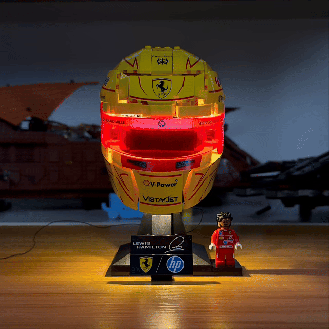 BrickBling Light Kit for LEGO Editions Scuderia Ferrari HP Lewis Hamilton Helmet 43022