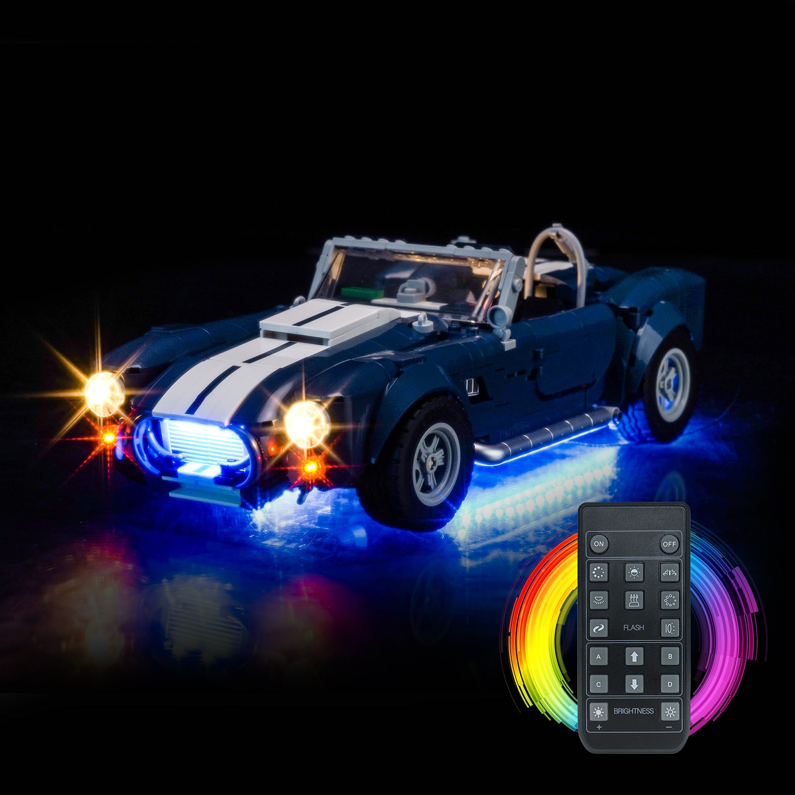 BrickBling Light Kit for LEGO Icons Shelby Cobra 427 S/C 10357