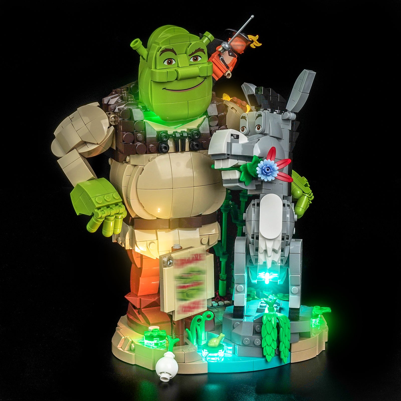 BrickBling Light Kit for LEGO Shrek, Donkey & Puss in Boots 72423