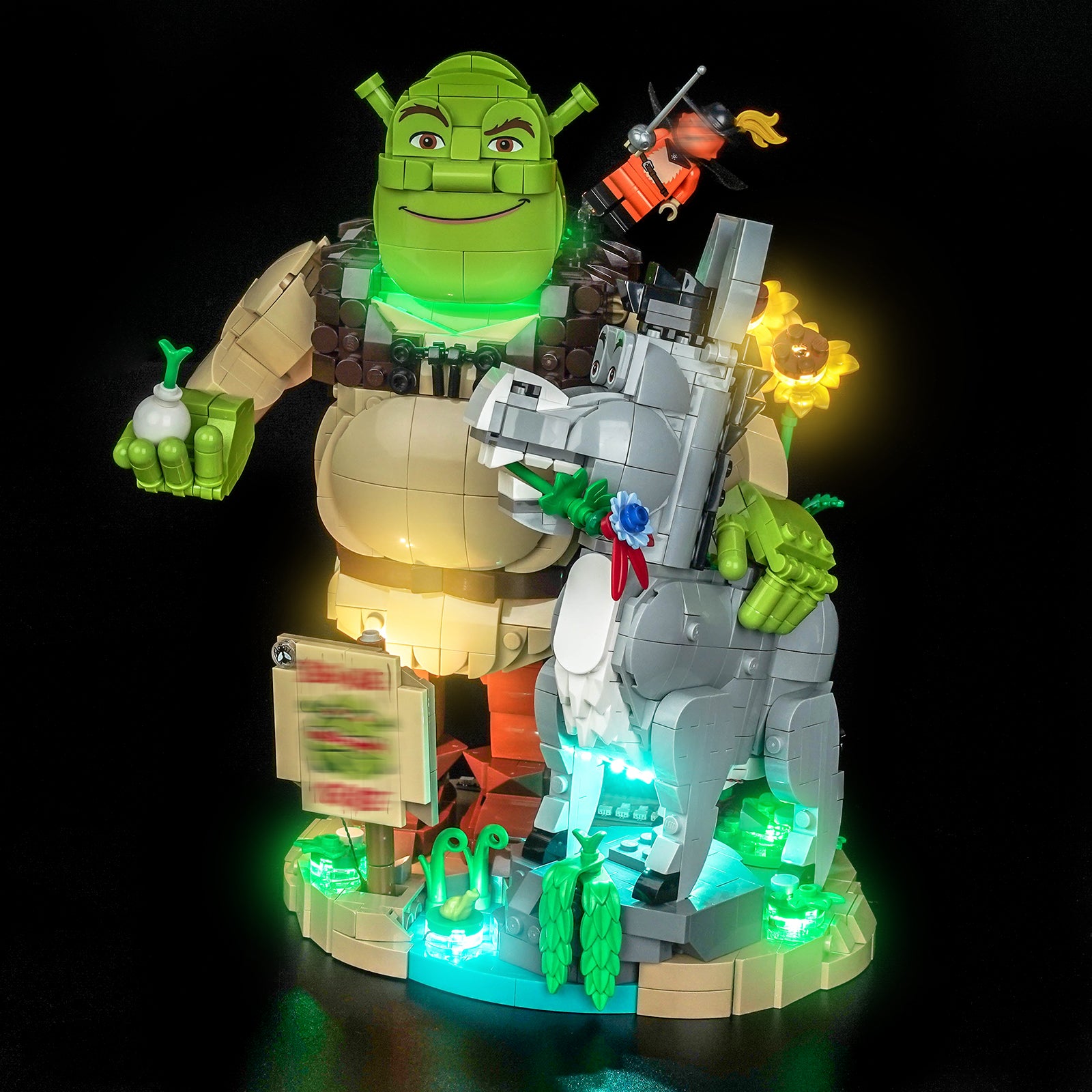 BrickBling Light Kit for LEGO Shrek, Donkey & Puss in Boots 72423