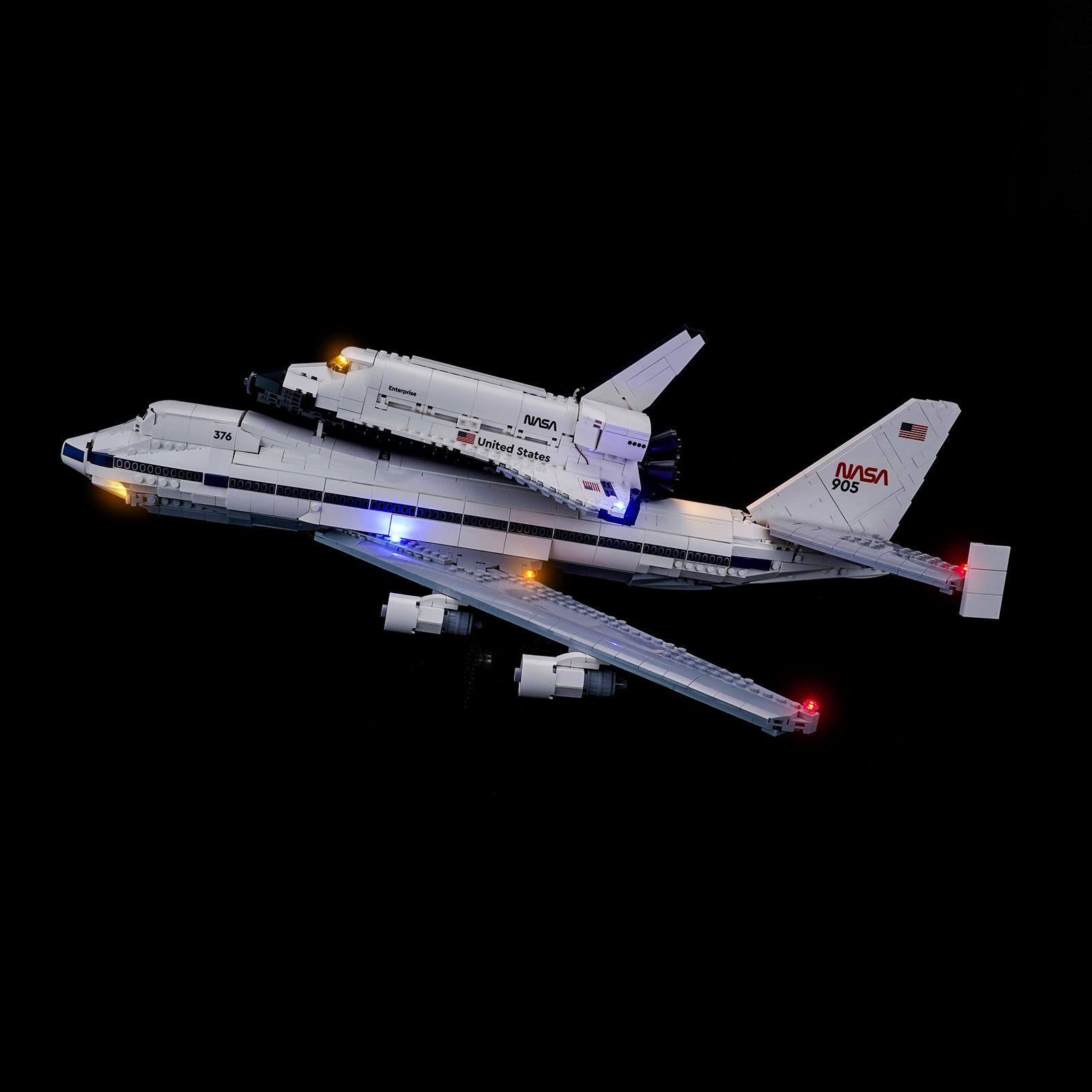 BrickBling Light Kit for LEGO Icons Shuttle Carrier Aircraft 10360