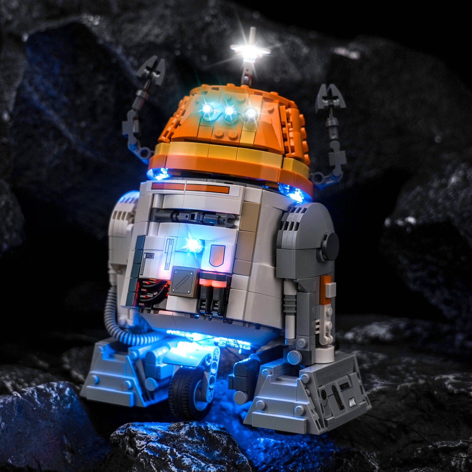 BrickBling Light Kit for LEGO Star Wars Chopper (C1-10P) Astromech Droid 75416