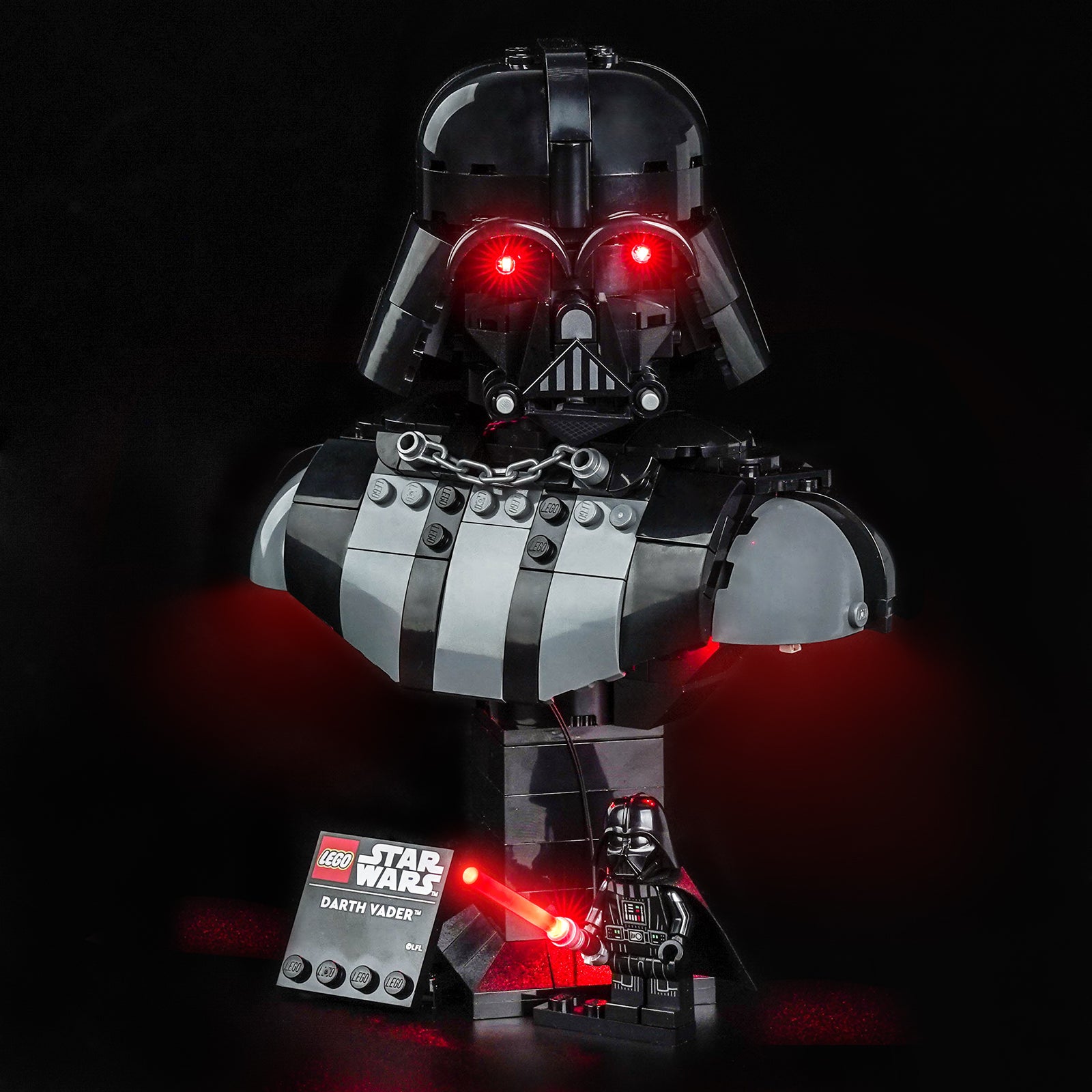 BrickBling Light Kit for LEGO Star Wars Darth Vader™ Bust 75439