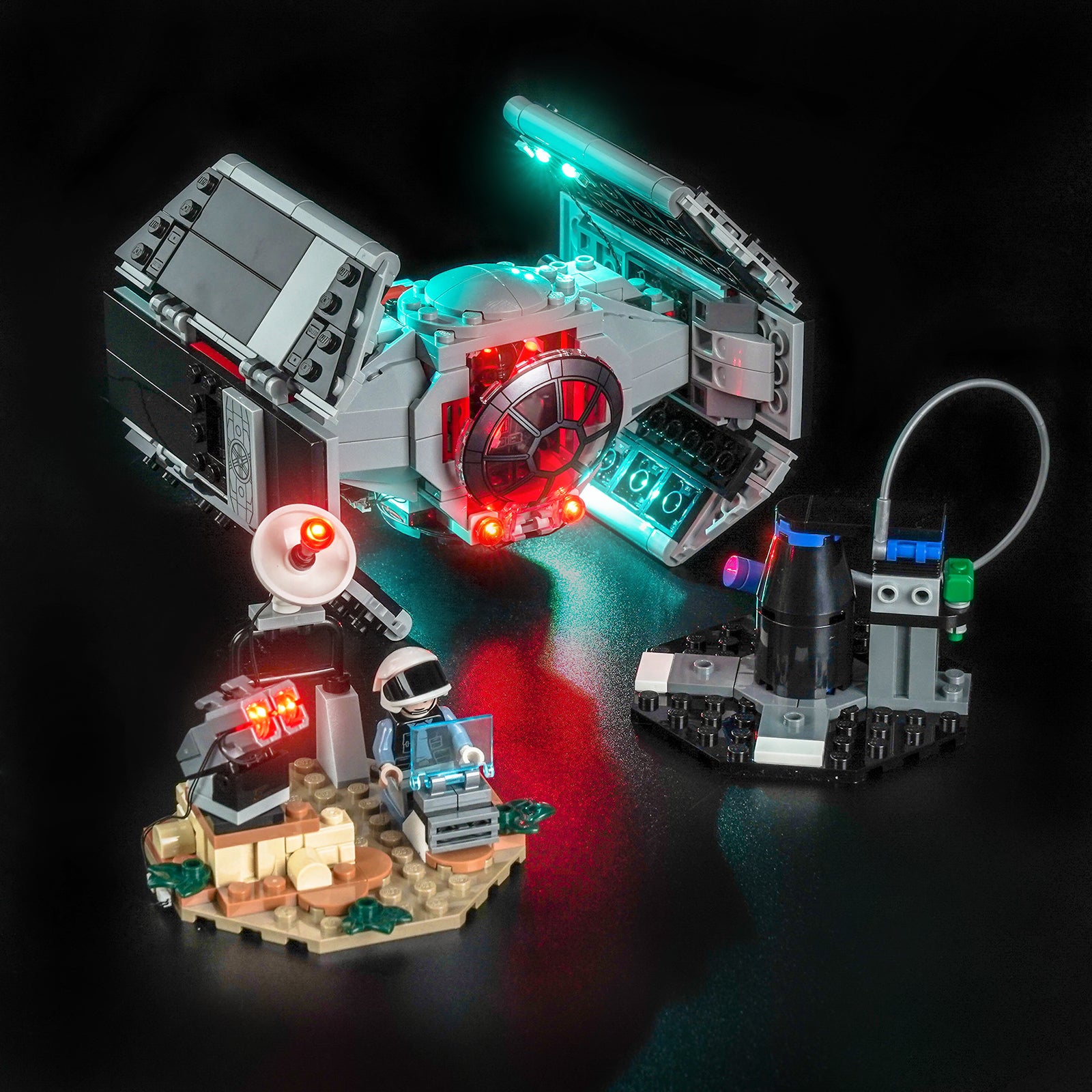 BrickBling Light Kit for LEGO Star Wars SMART Play™: Darth Vader's TIE Fighter™ 75421
