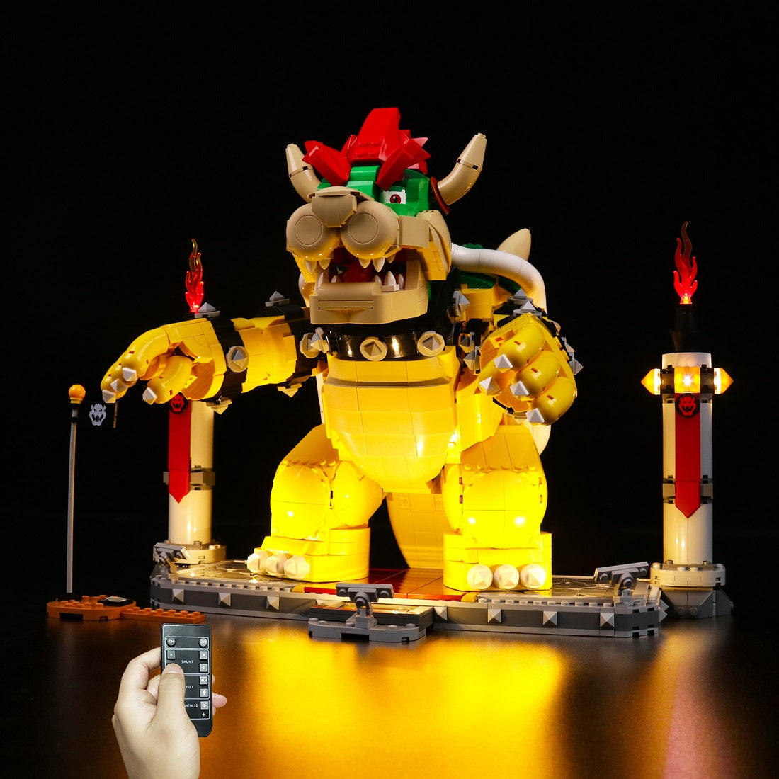 BrickBling Light Kit for LEGO Super Mario The Mighty Bowser™ 71411 Remote Control versions