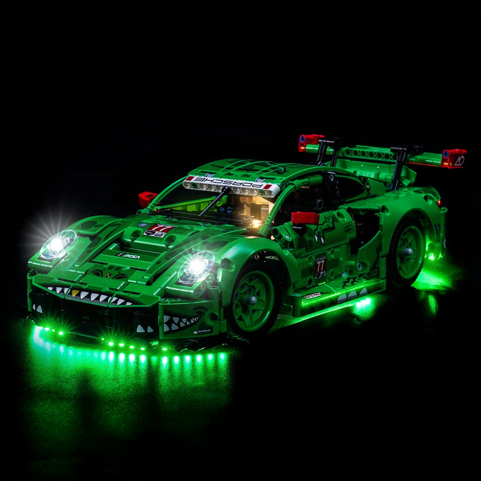 BrickBling Light Kit for LEGO Technic Porsche 911 GT3 R REXY AO Racing Car 42224 Claasic Version