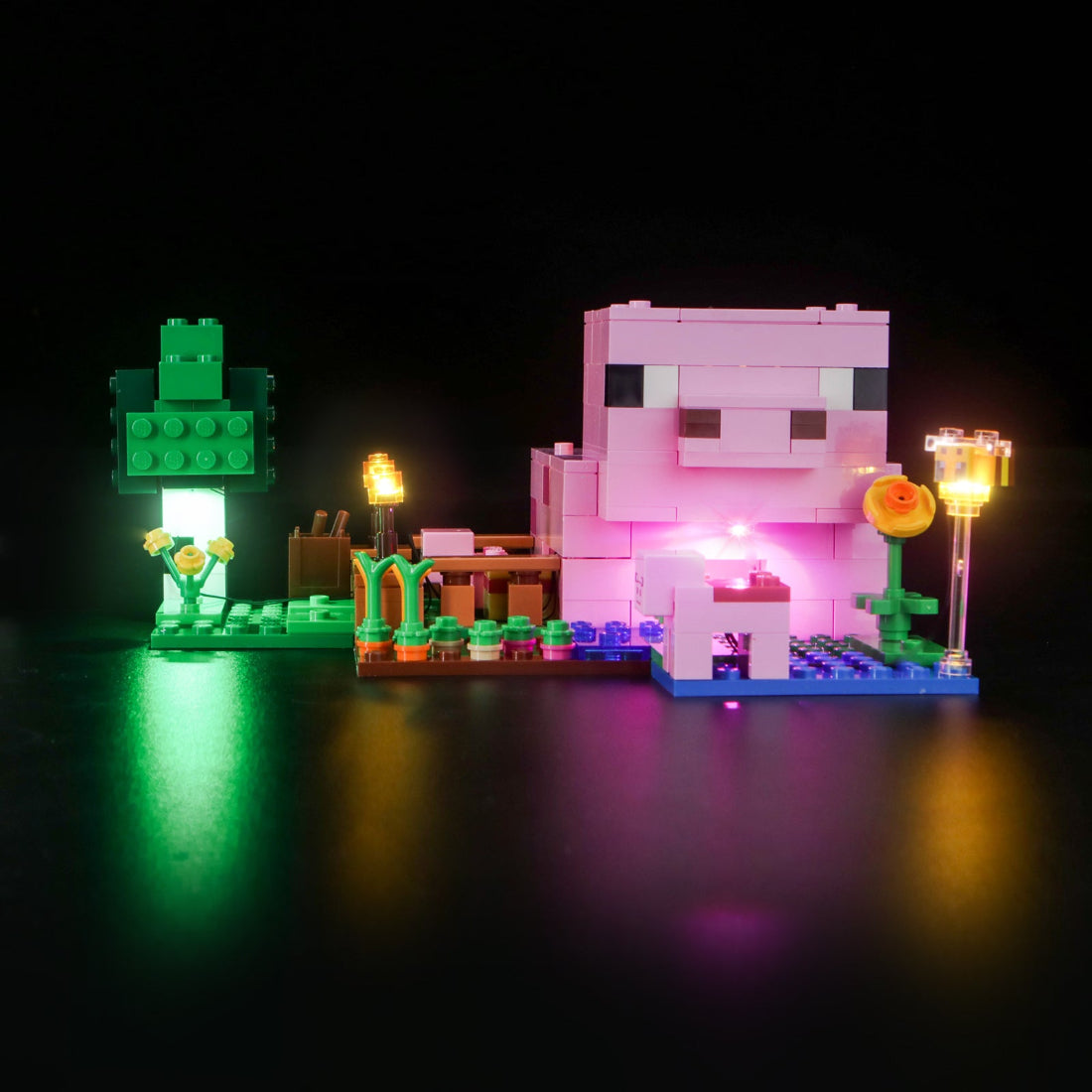 BrickBling Light Kit for LEGO Minecraft The Baby Pig House 21268
