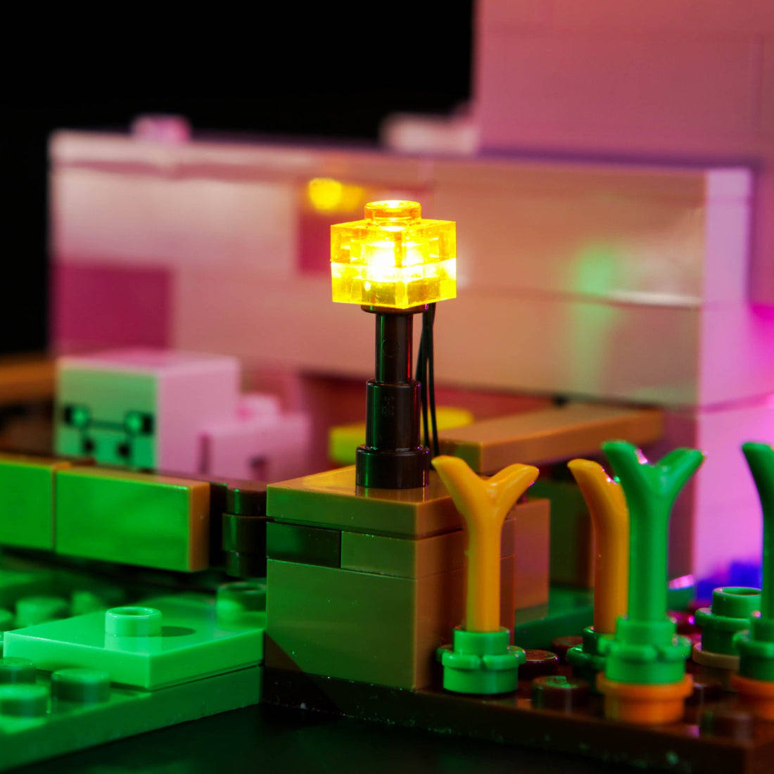 BrickBling Light Kit for LEGO Minecraft The Baby Pig House 21268