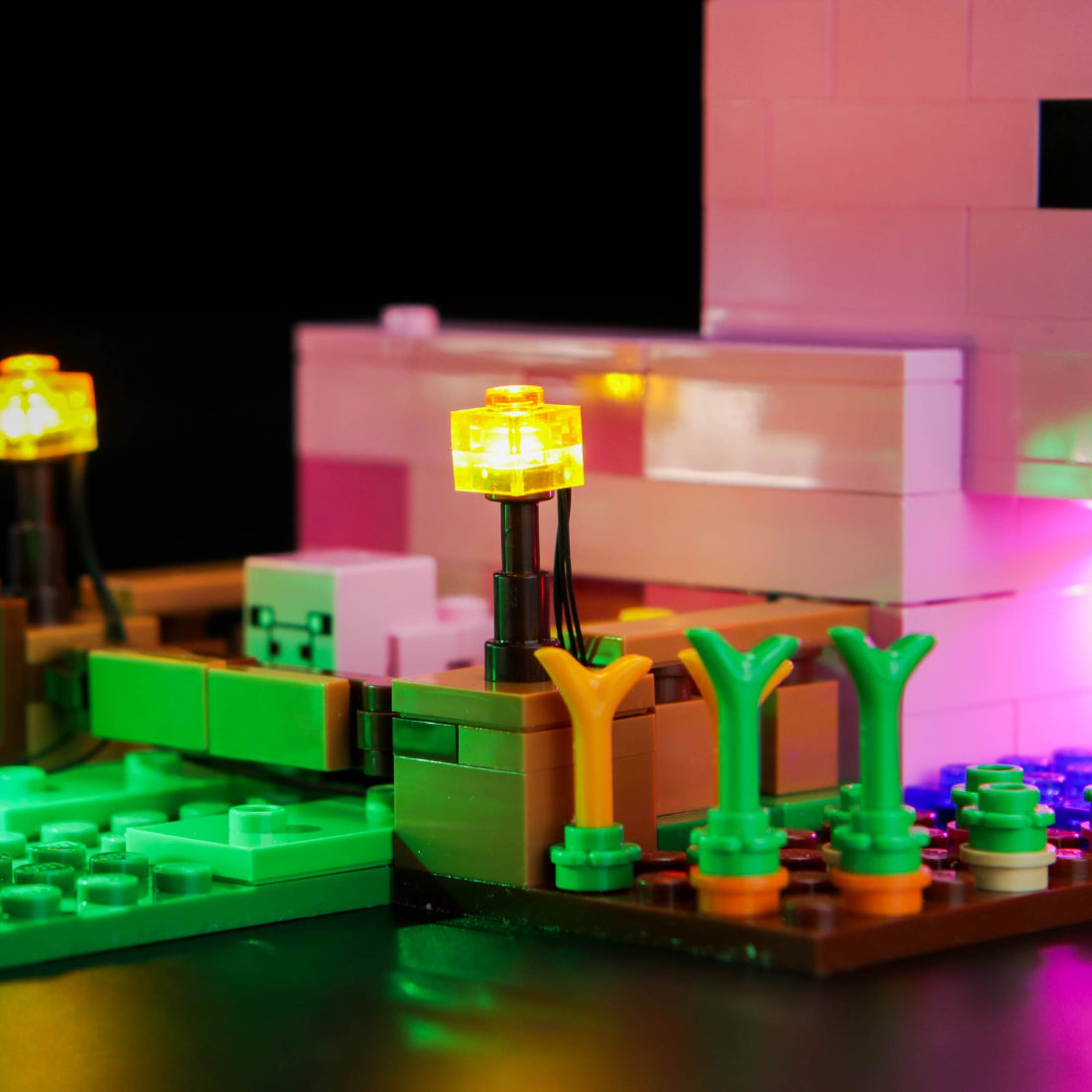 BrickBling Light Kit for LEGO Minecraft The Baby Pig House 21268