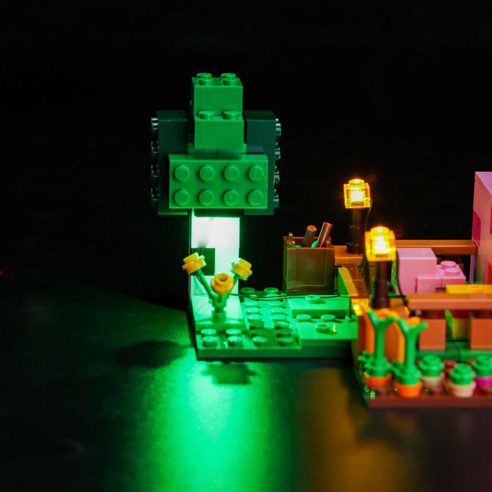 BrickBling Light Kit for LEGO Minecraft The Baby Pig House 21268