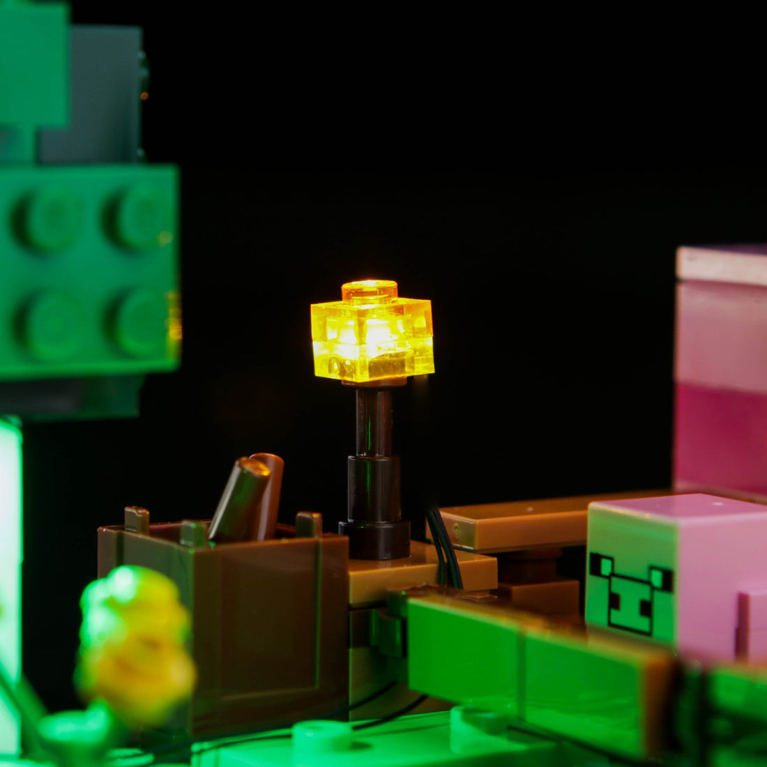 BrickBling Light Kit for LEGO Minecraft The Baby Pig House 21268
