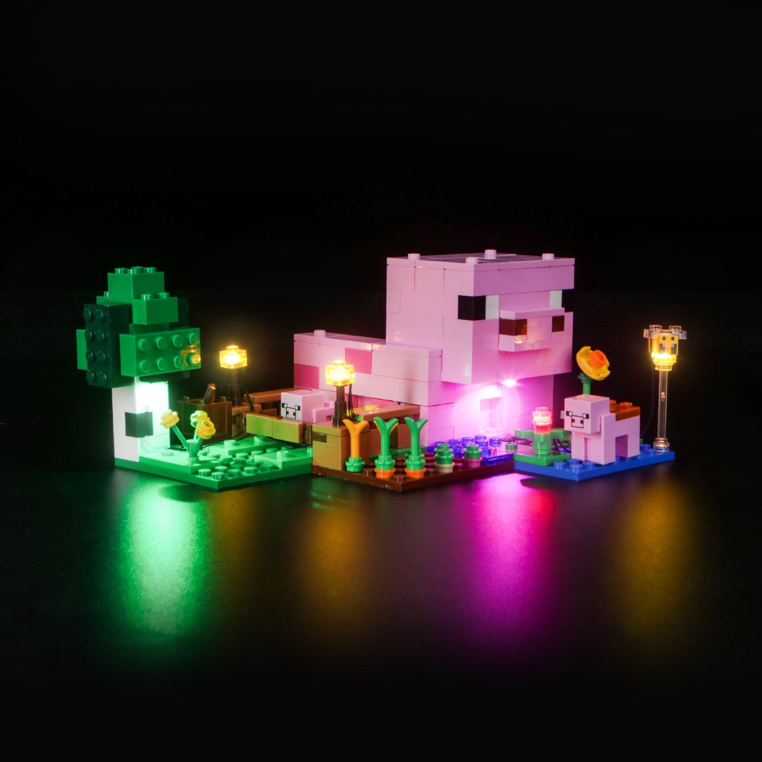 BrickBling Light Kit for LEGO Minecraft The Baby Pig House 21268