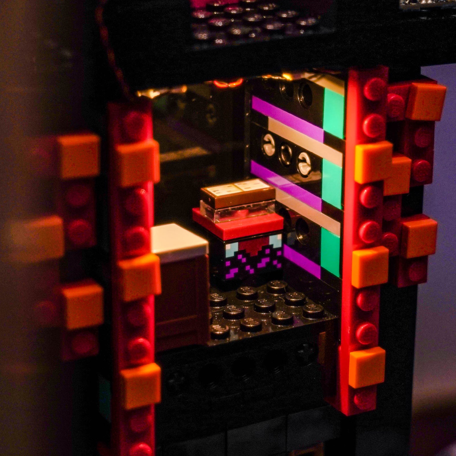 BrickBling Light Kit for LEGO Minecraft The Enderman Tower 21279