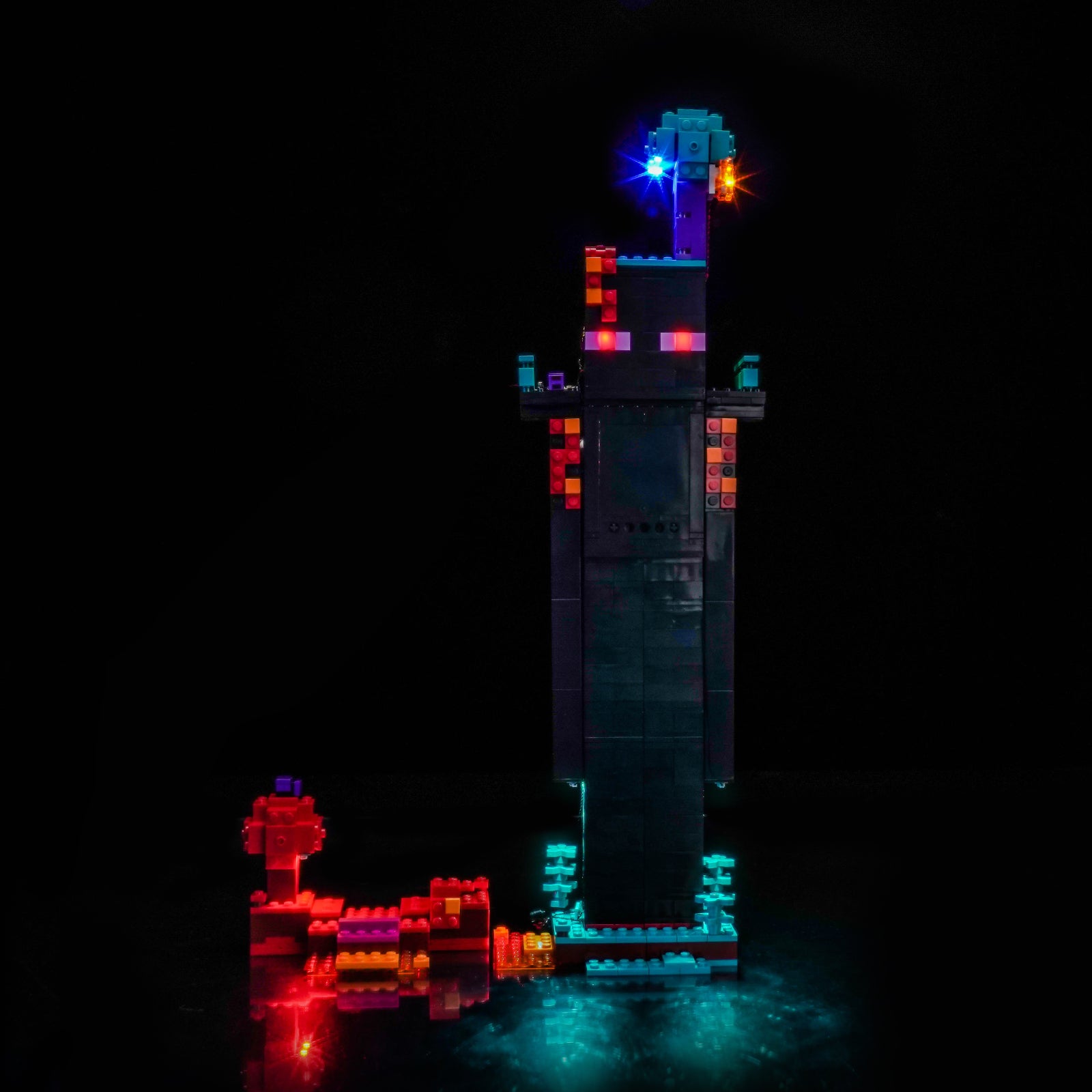 BrickBling Light Kit for LEGO Minecraft The Enderman Tower 21279