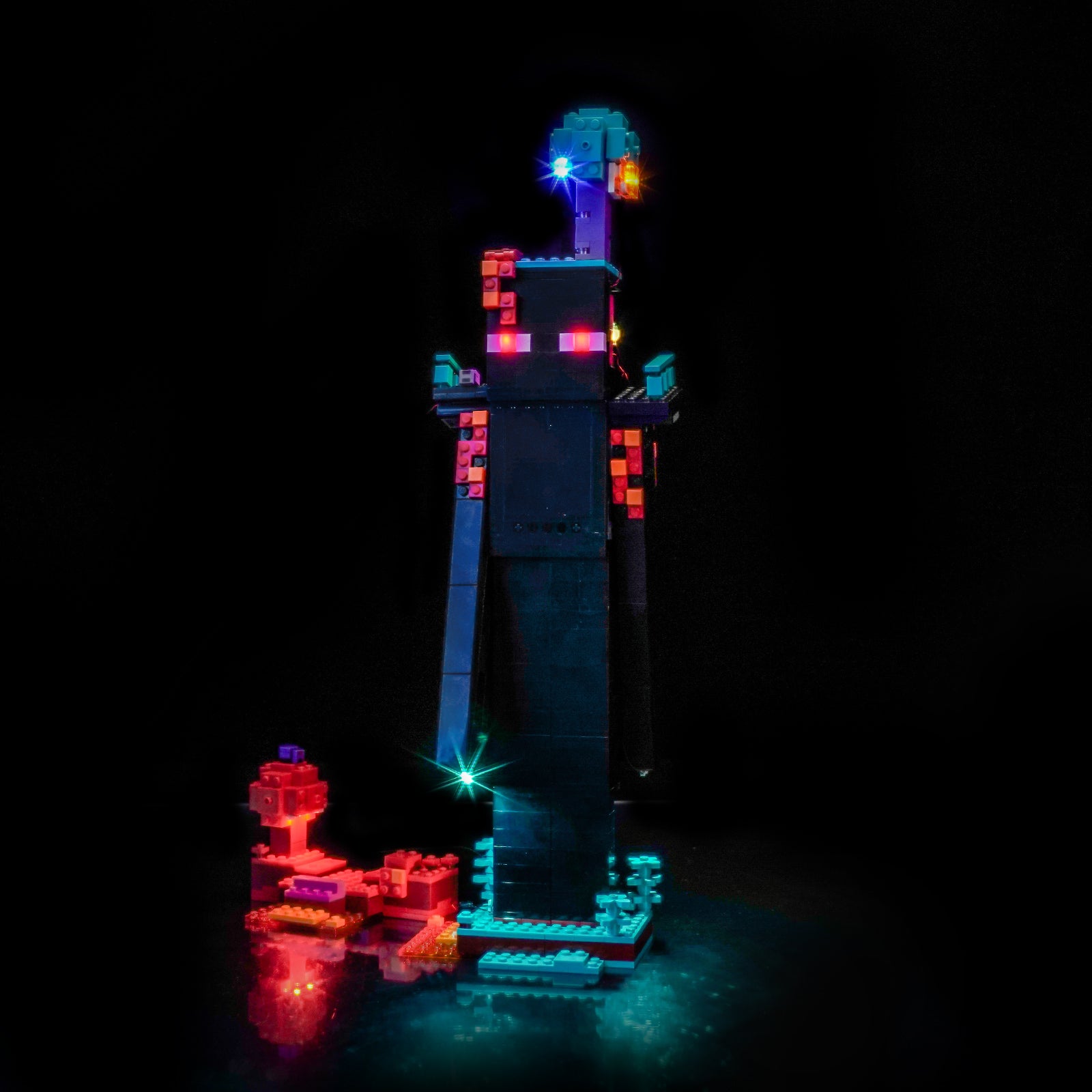 BrickBling Light Kit for LEGO Minecraft The Enderman Tower 21279