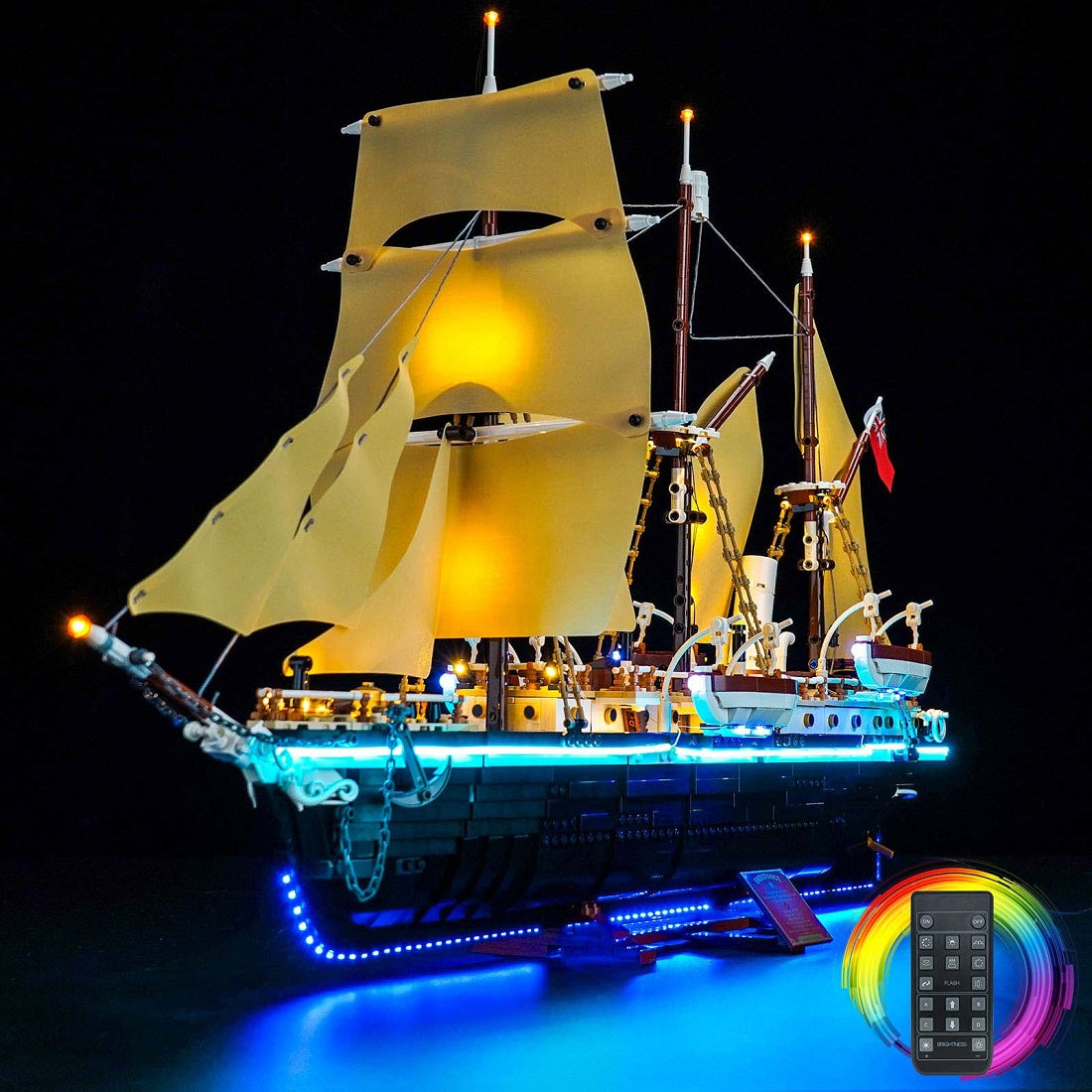 BrickBling Light Kit for LEGO Icons The Endurance 10335 Remote Control Version