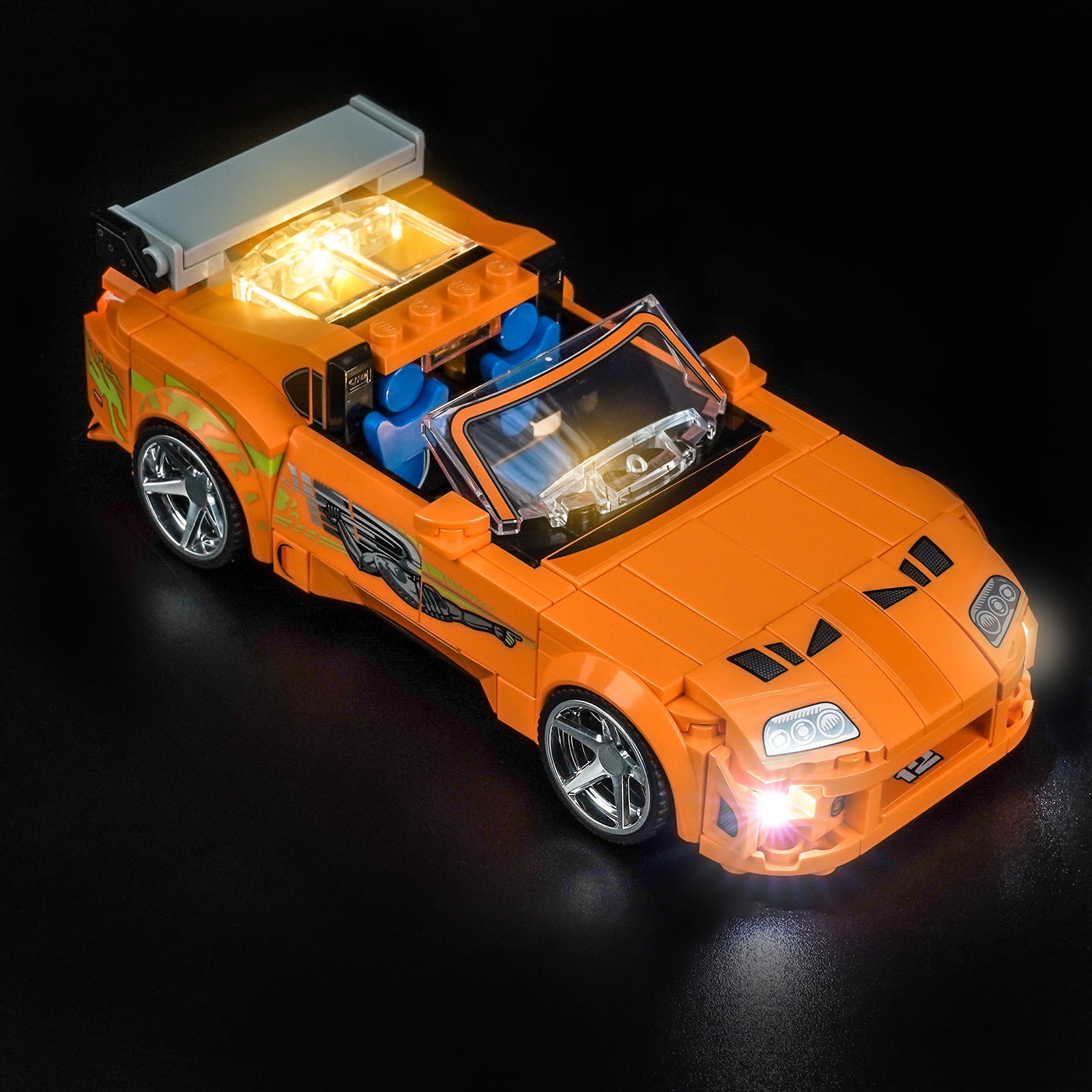 BrickBling Light Kit for LEGO Speed Champions The Fast and The Furious Toyota Supra MK4 77260