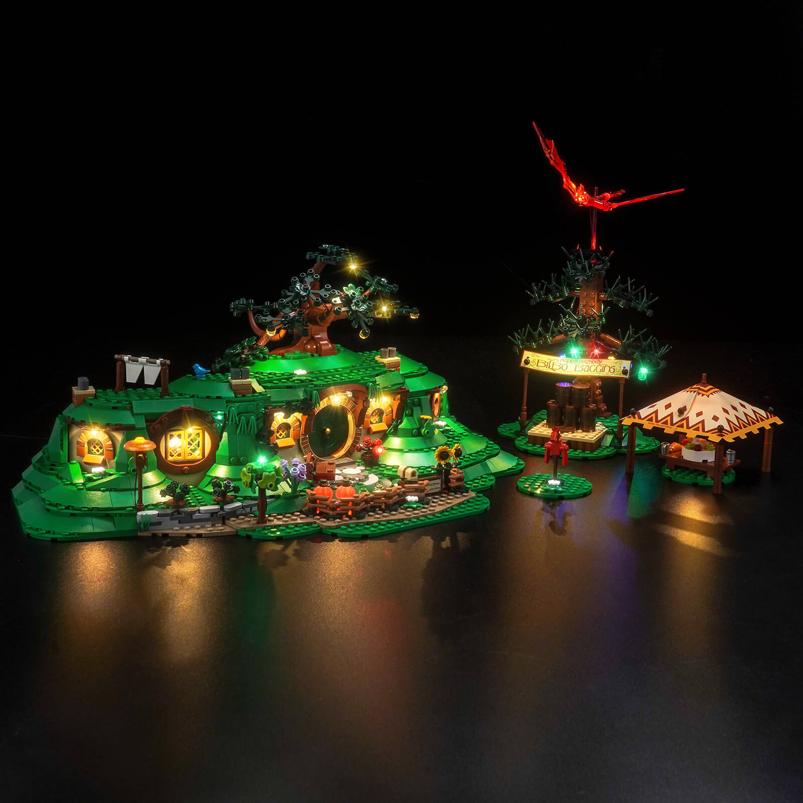 BrickBling Light Kit for LEGO Icons The Lord of the Rings: The Shire™ 10354 Classic Version