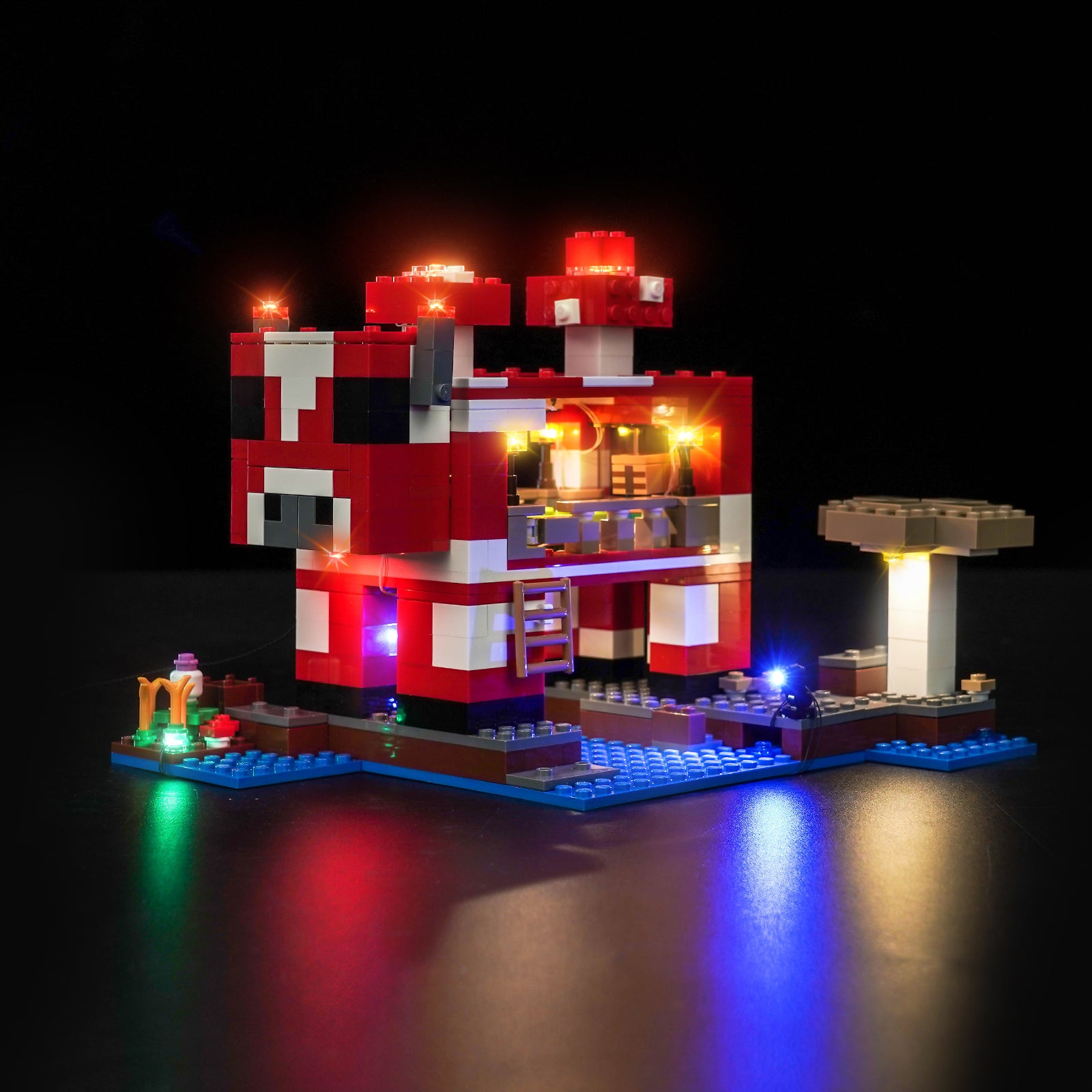BrickBling Light Kit for LEGO Minecraft The Mooshroom House 21270