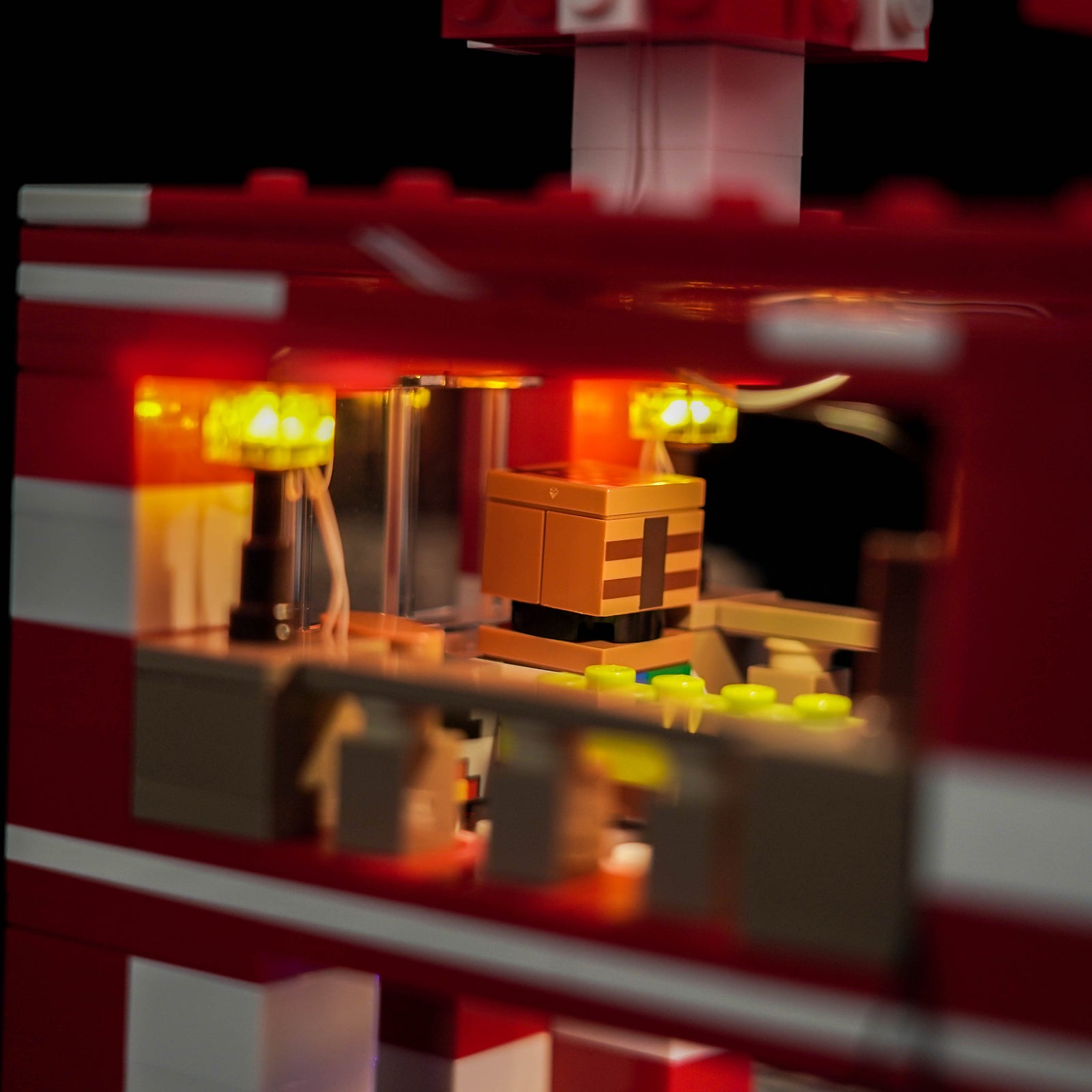 BrickBling Light Kit for LEGO Minecraft The Mooshroom House 21270