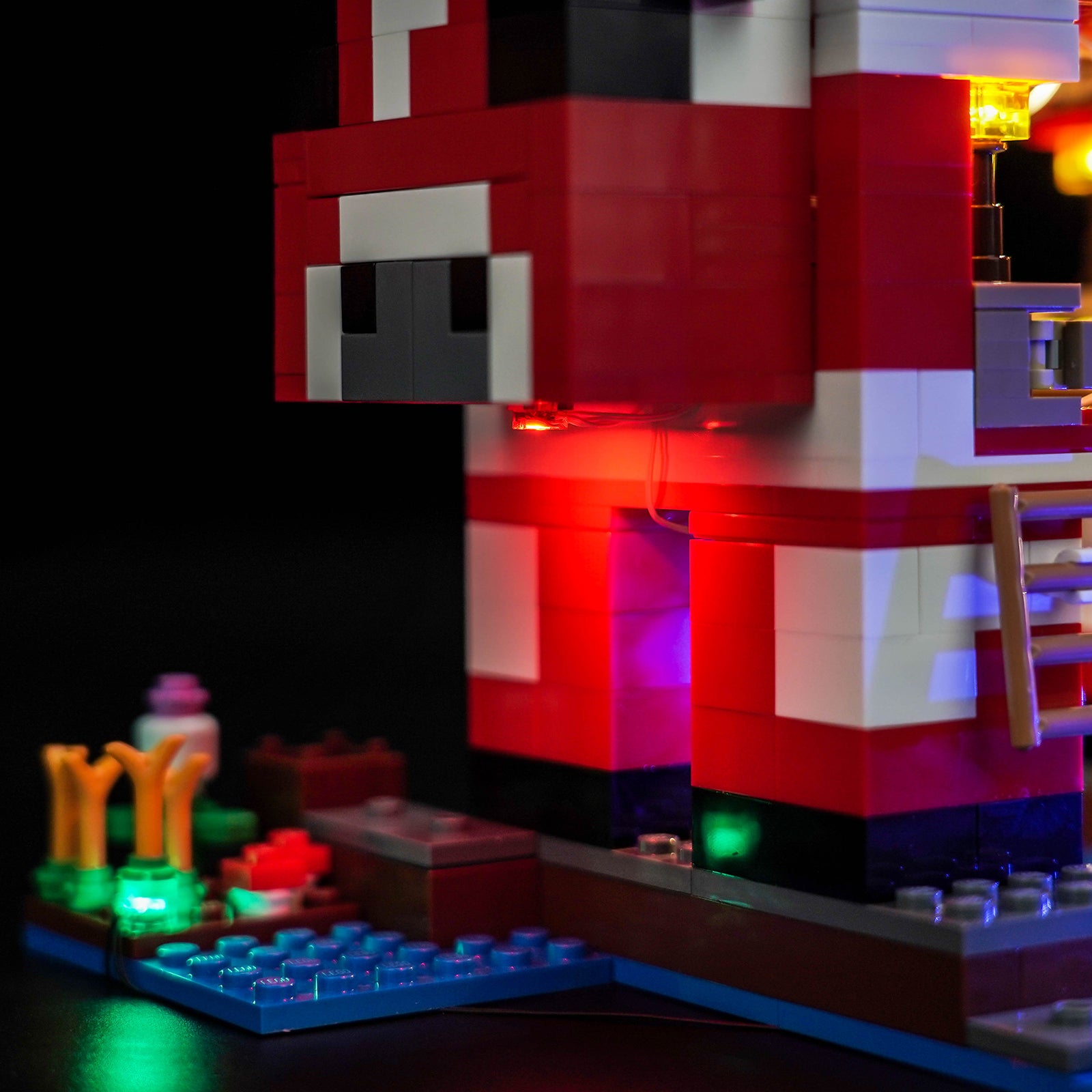 BrickBling Light Kit for LEGO Minecraft The Mooshroom House 21270