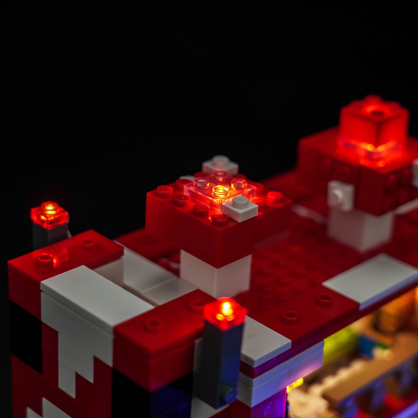 BrickBling Light Kit for LEGO Minecraft The Mooshroom House 21270