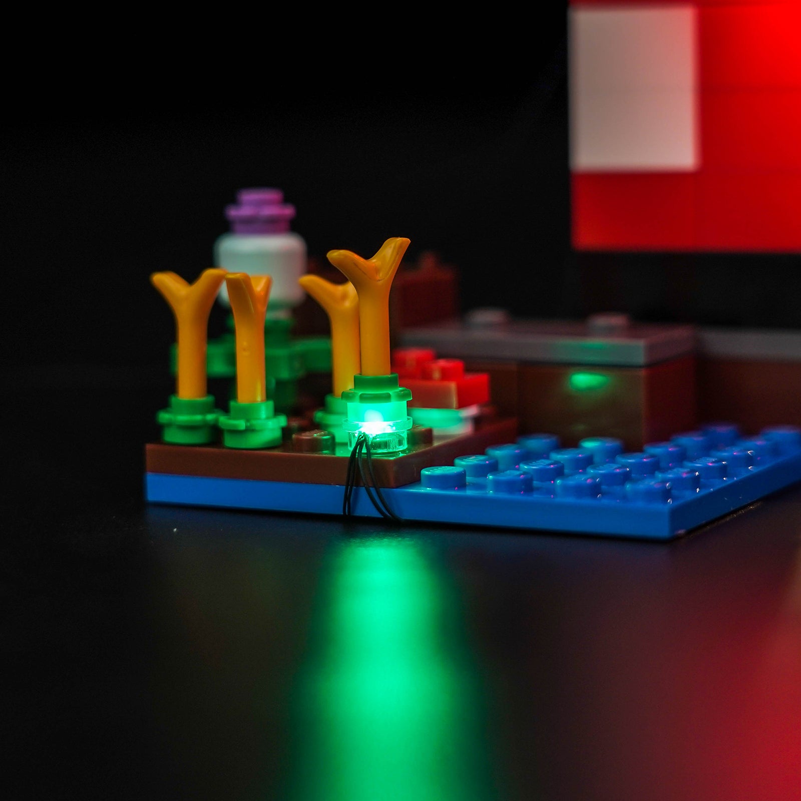 BrickBling Light Kit for LEGO Minecraft The Mooshroom House 21270