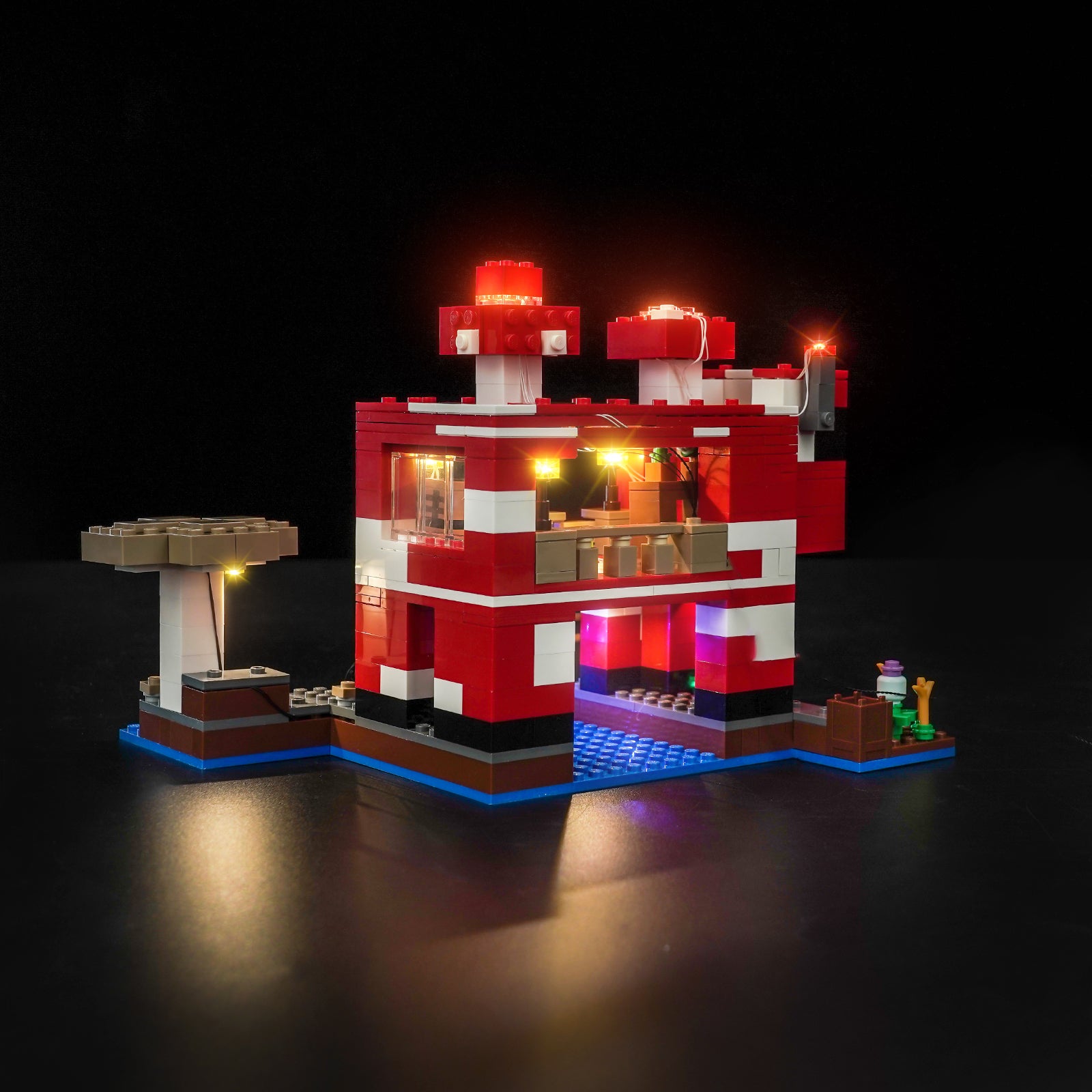 BrickBling Light Kit for LEGO Minecraft The Mooshroom House 21270