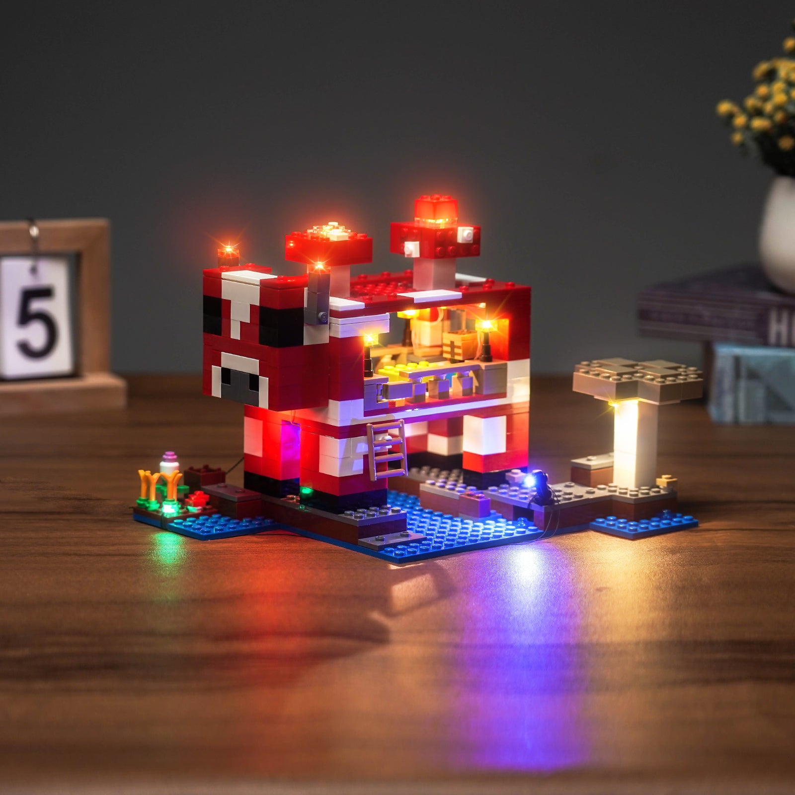 BrickBling Light Kit for LEGO Minecraft The Mooshroom House 21270