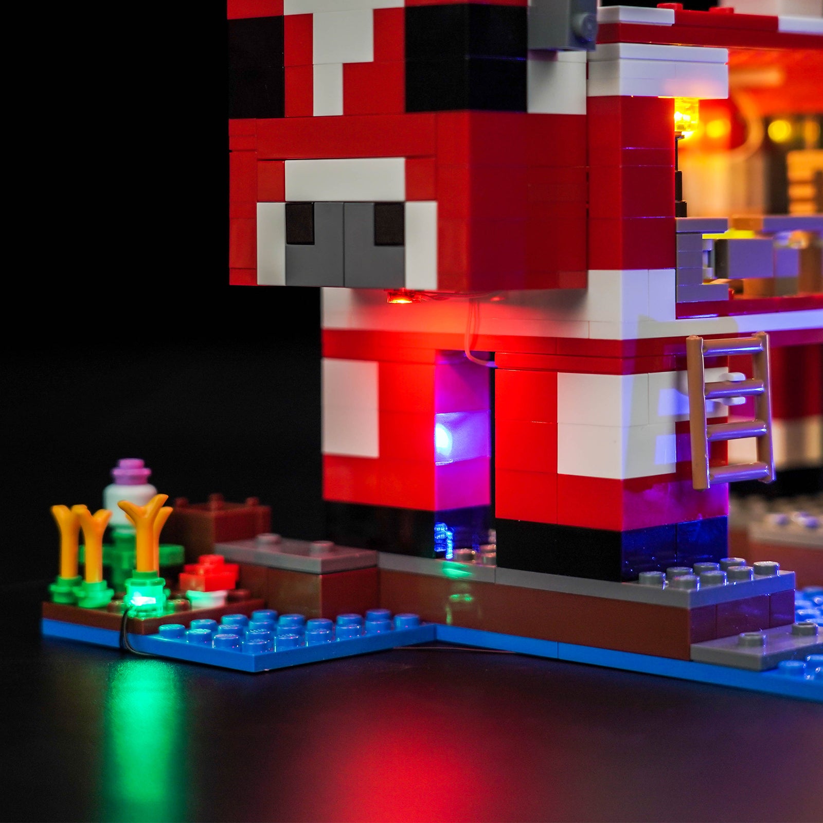 BrickBling Light Kit for LEGO Minecraft The Mooshroom House 21270