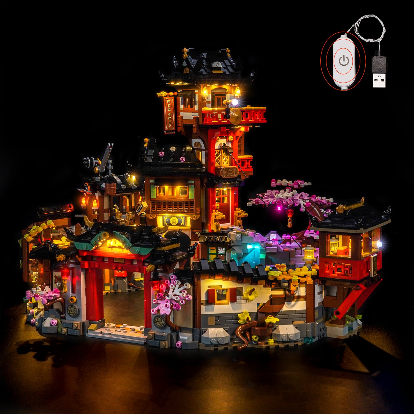 LED Light Kit for LEGO NINJAGO The Old Town 15th Anniversary 71861