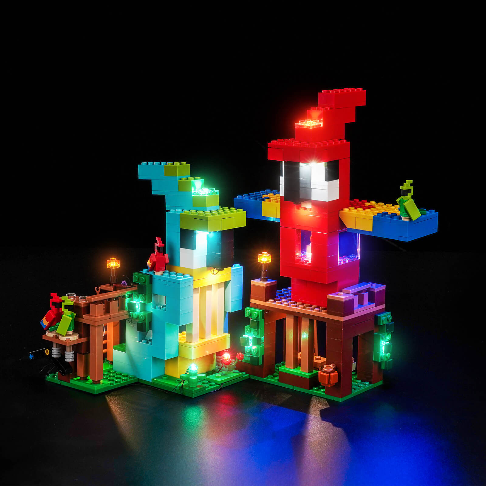 BrickBling Light Kit for LEGO Minecraft The Parrot Houses 21282