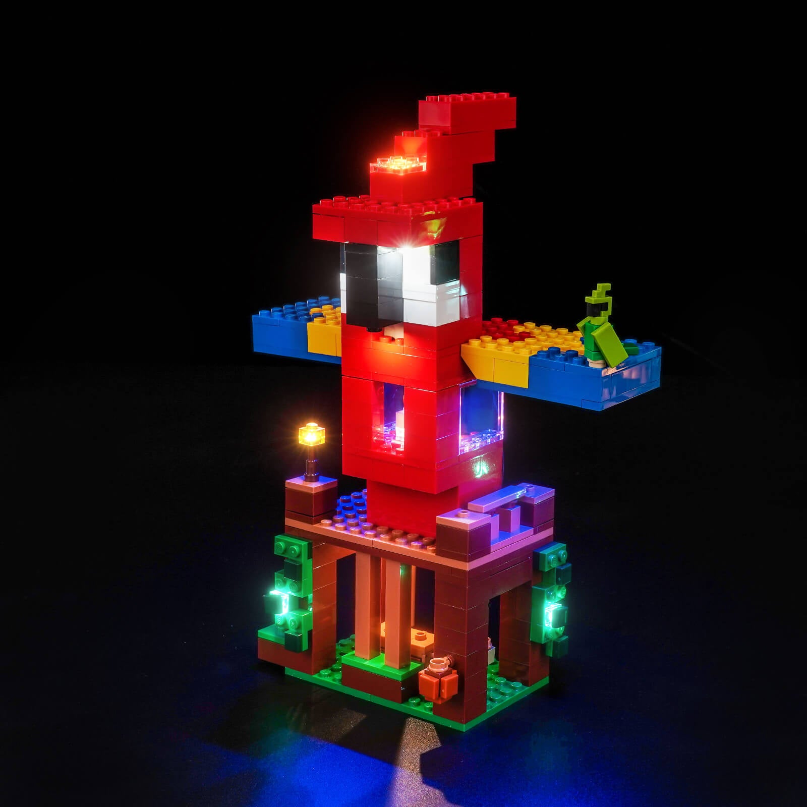 BrickBling Light Kit for LEGO Minecraft The Parrot Houses 21282
