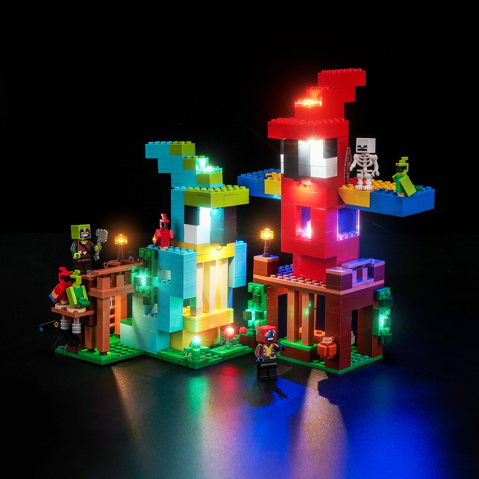 BrickBling Light Kit for LEGO Minecraft The Parrot Houses 21282