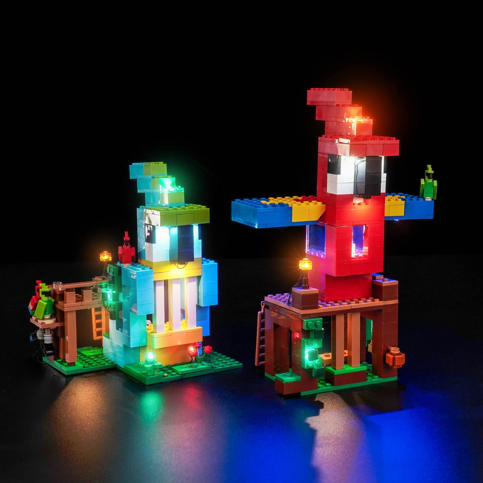 BrickBling Light Kit for LEGO Minecraft The Parrot Houses 21282