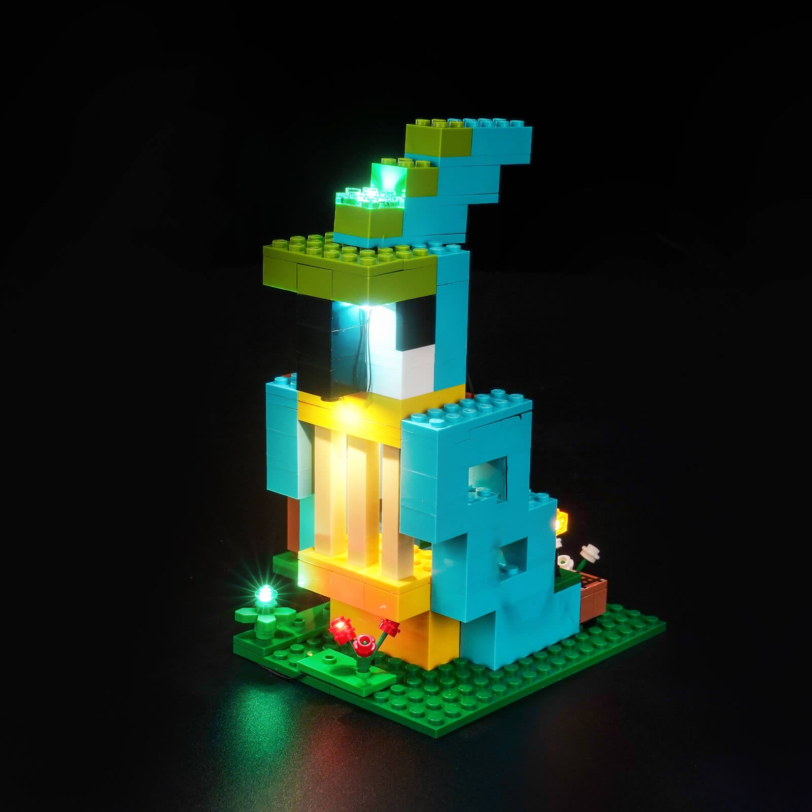 BrickBling Light Kit for LEGO Minecraft The Parrot Houses 21282